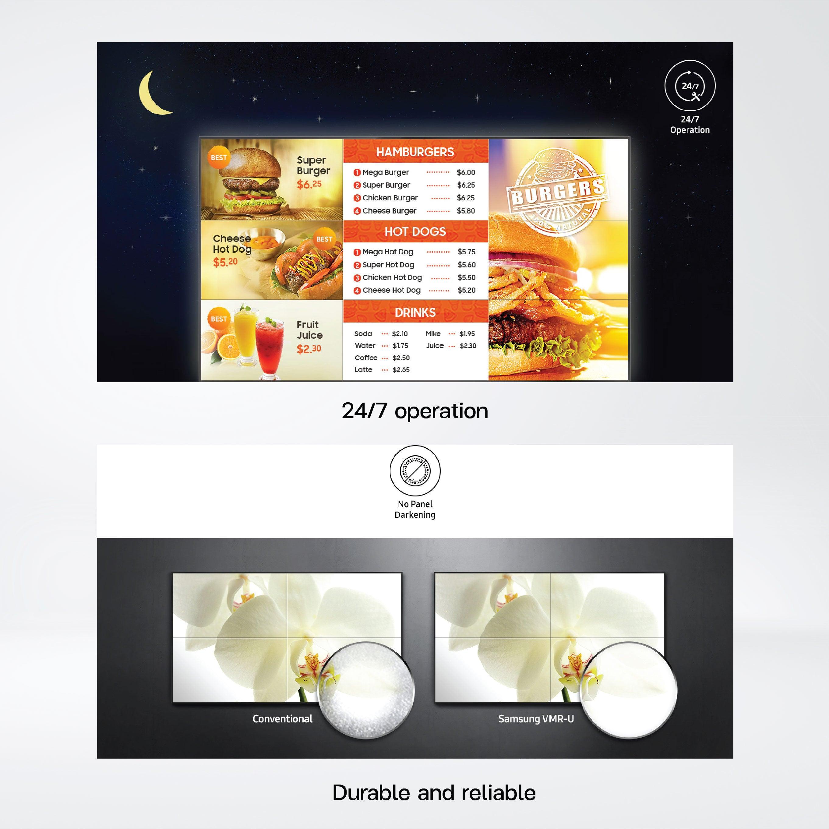 VM46R-U 46” 500nit Flexible and Dynamic Content Options with Powerful SoC Embedded Video Wall. - Riverplus