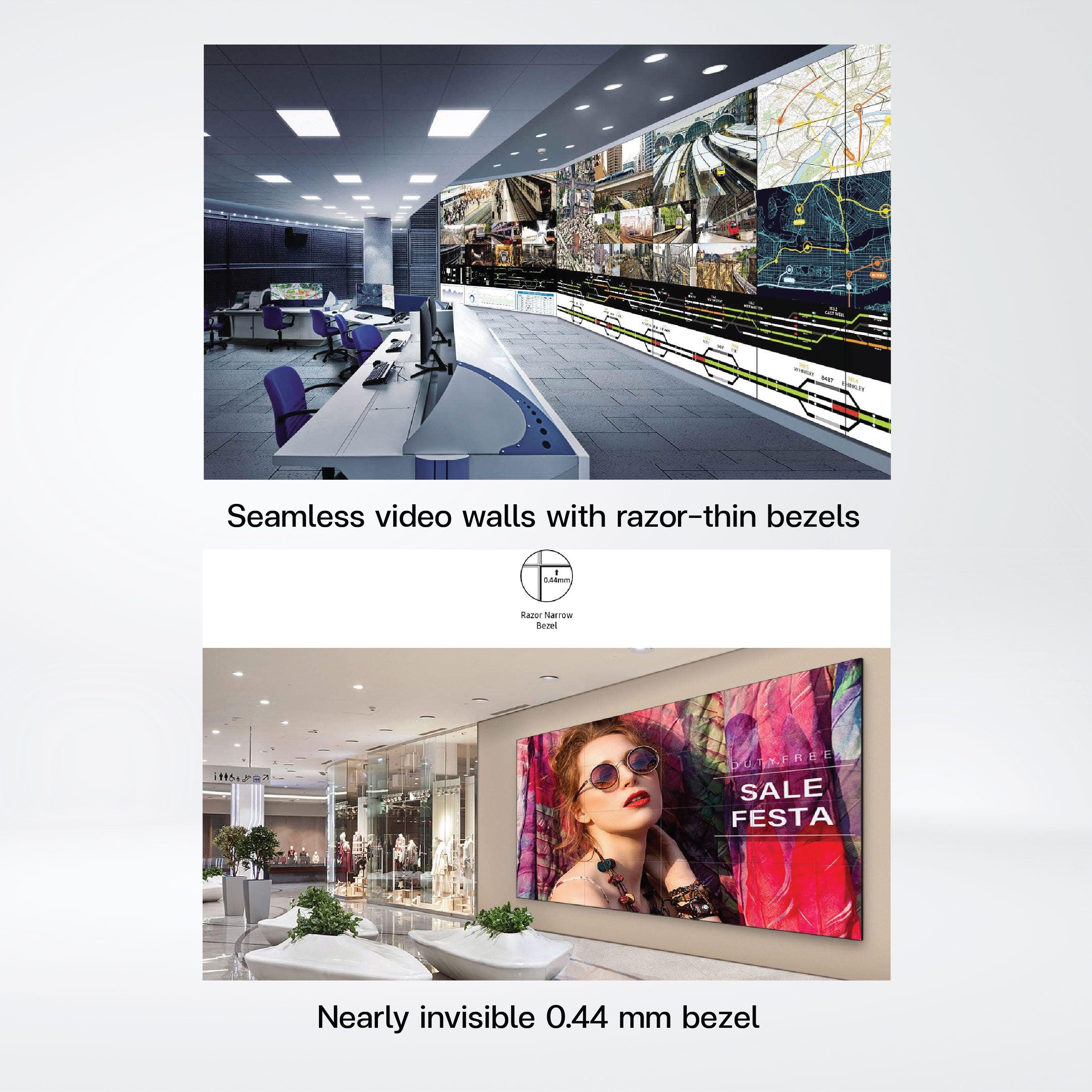 VM55B-R 55" 500 nit Always-on, space-saving solution delivering a seamless visual experience - Riverplus