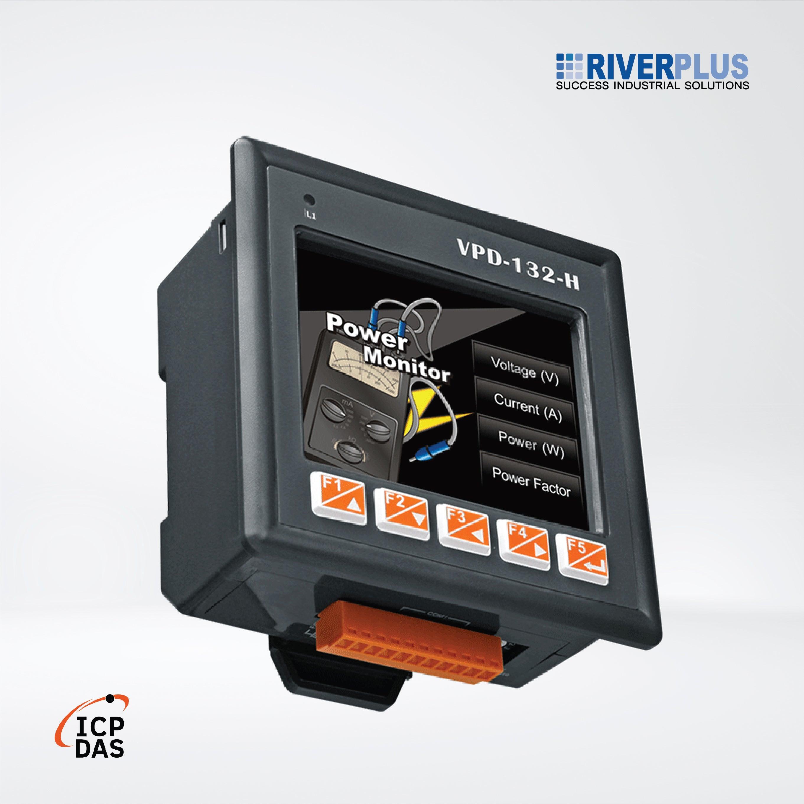 VPD-132-H 3.5" Touch HMI Device with 2 x RS-232/RS-485 and Rubber Keypad - Riverplus