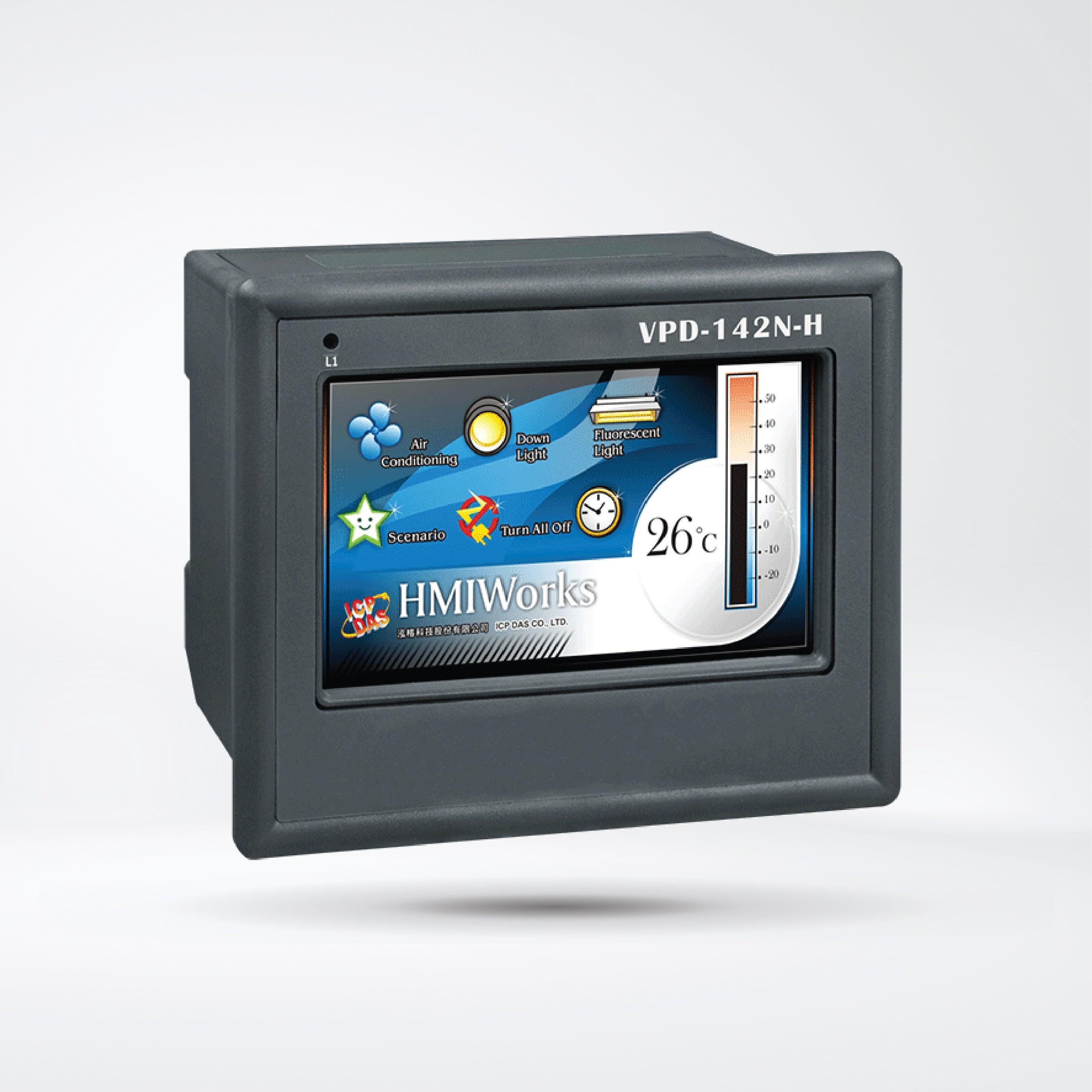 VPD-142N-H 4.3" Touch HMI Device with 2 x RS-232/RS-485 - Riverplus