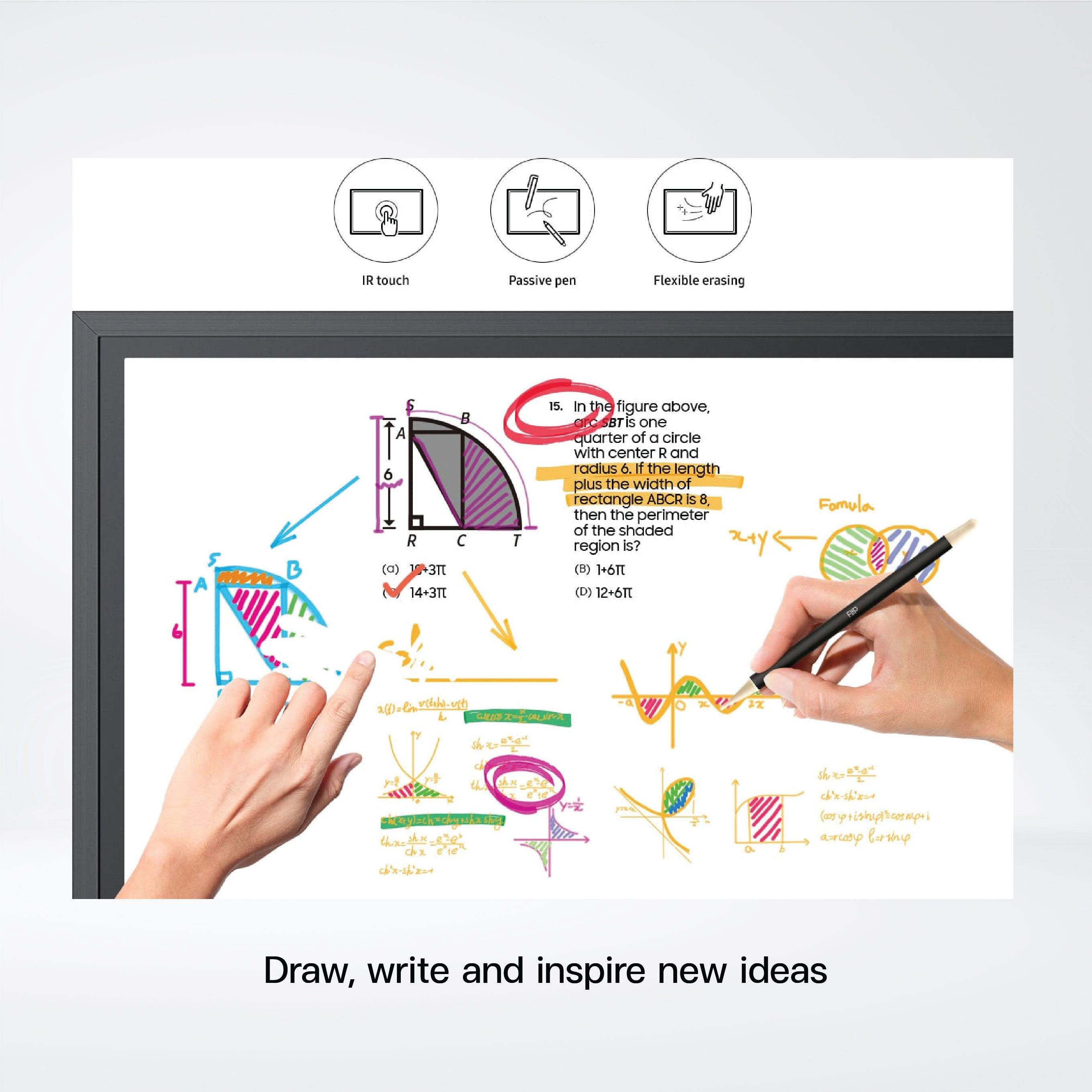 WM65R 65" UHD Resolution Multi-writing up to 4 ,8GB Storage .Tizen 5.0 - Riverplus