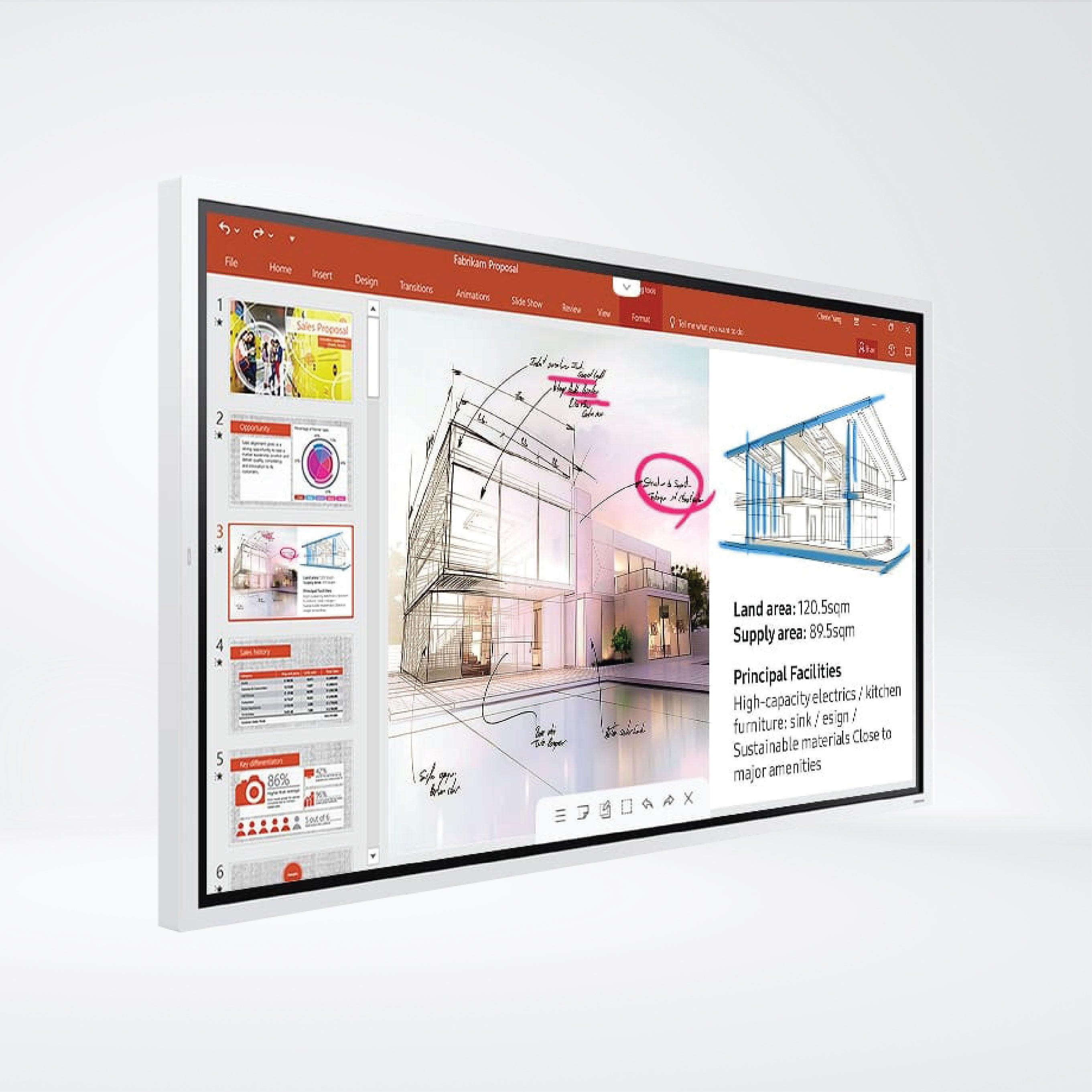 WM65R 65" UHD Resolution Multi-writing up to 4 ,8GB Storage .Tizen 5.0 - Riverplus