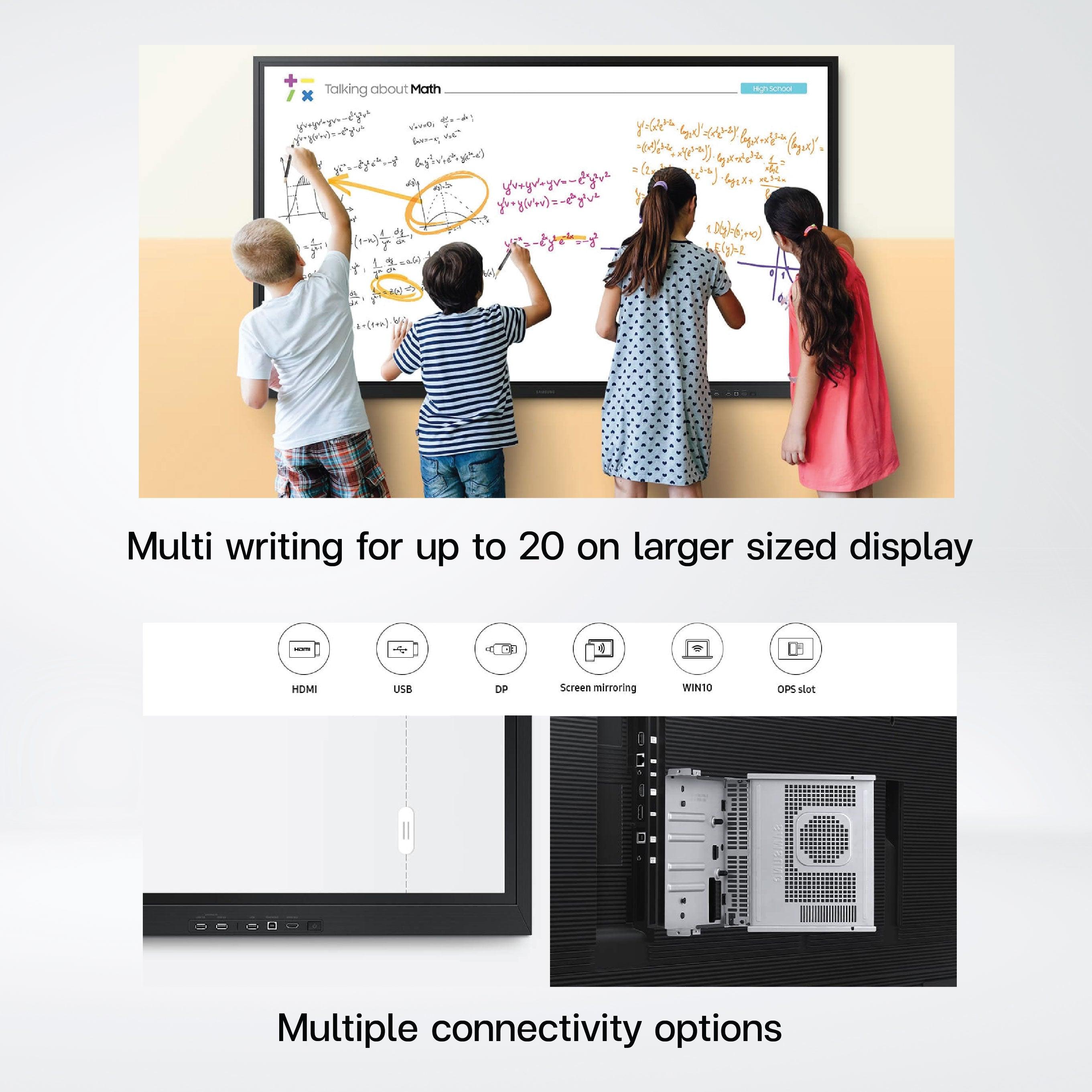 WM85R 85" UHD Resolution Multi-writing up to 20 ,8GB Storage .Tizen 5.0 - Riverplus