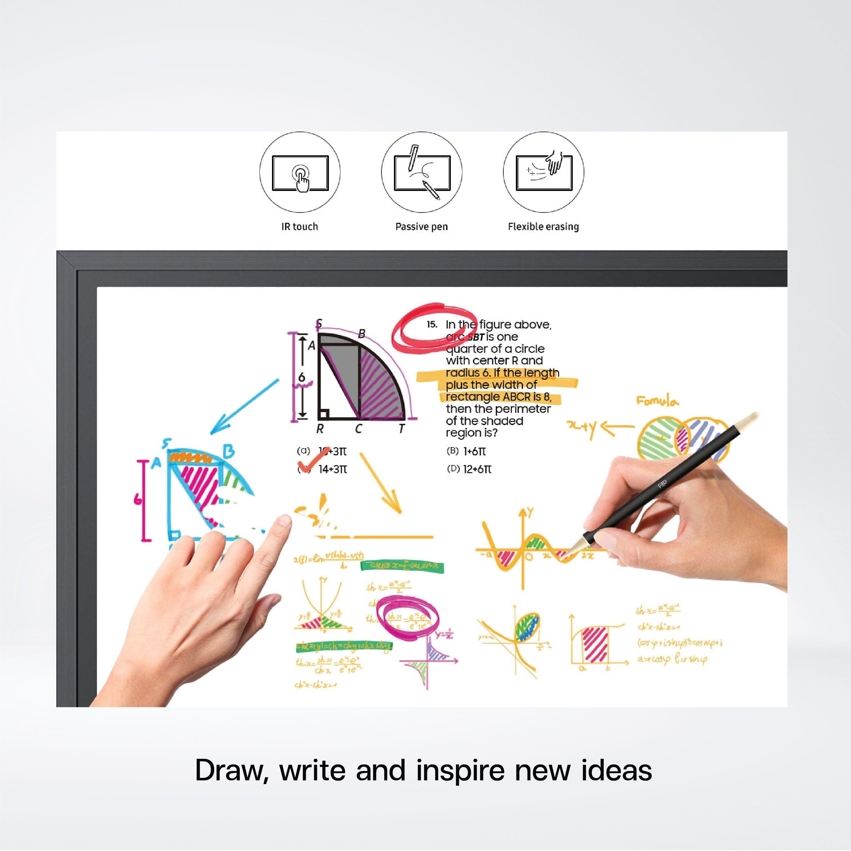 WM85R 85" UHD Resolution Multi-writing up to 20 ,8GB Storage .Tizen 5.0 - Riverplus