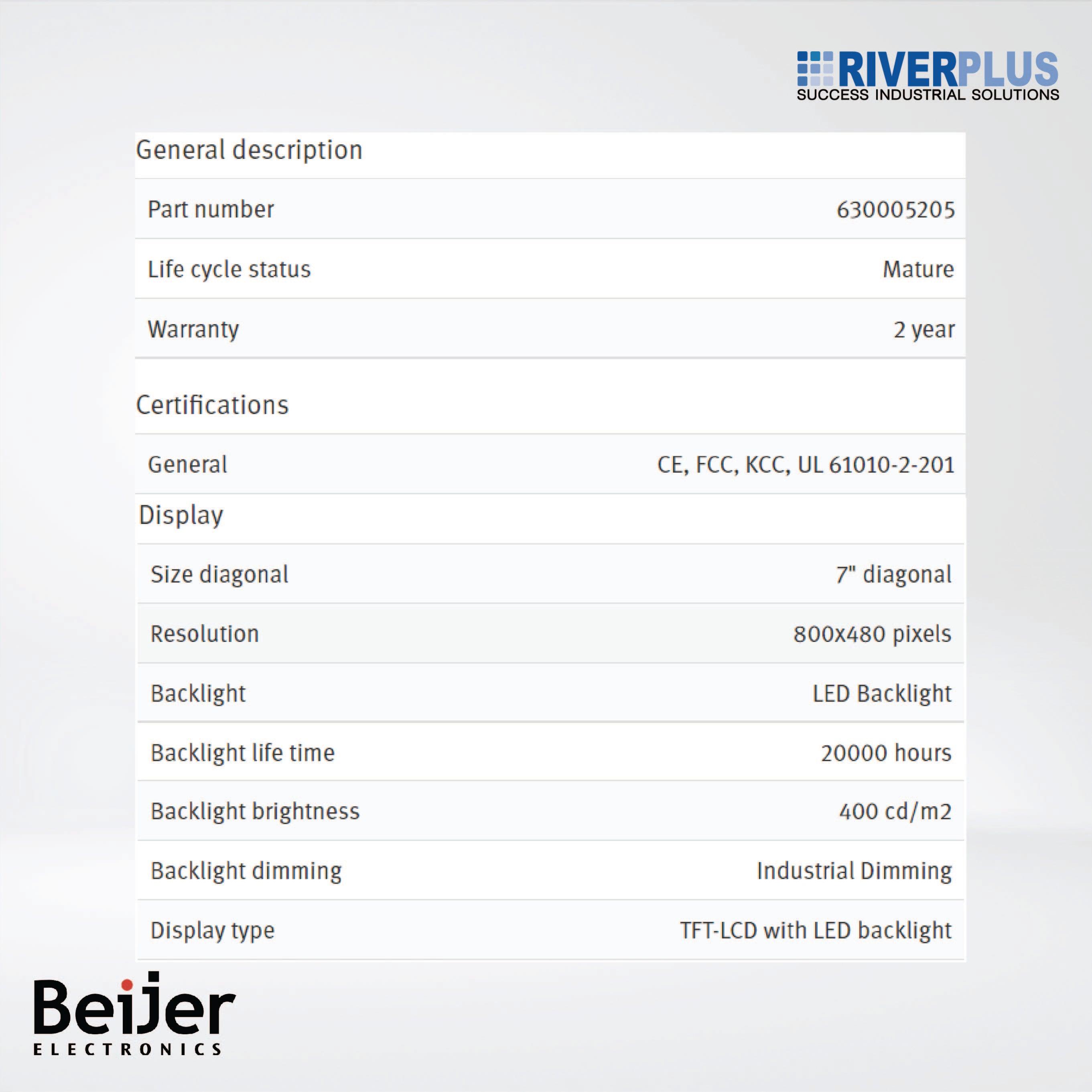X2 base 7 7'' HMI with iX runtime - Riverplus