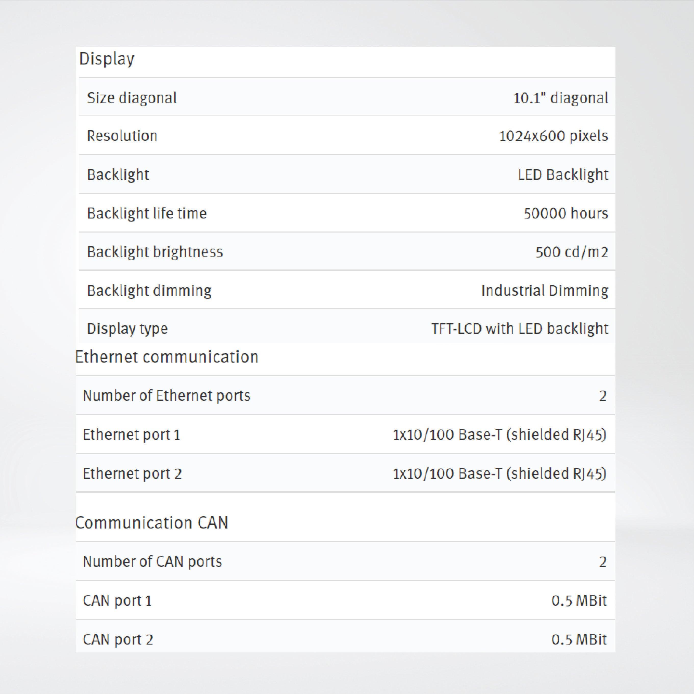 X2 control 10 10'' HMI with iX runtime and CODESYS soft control - Riverplus