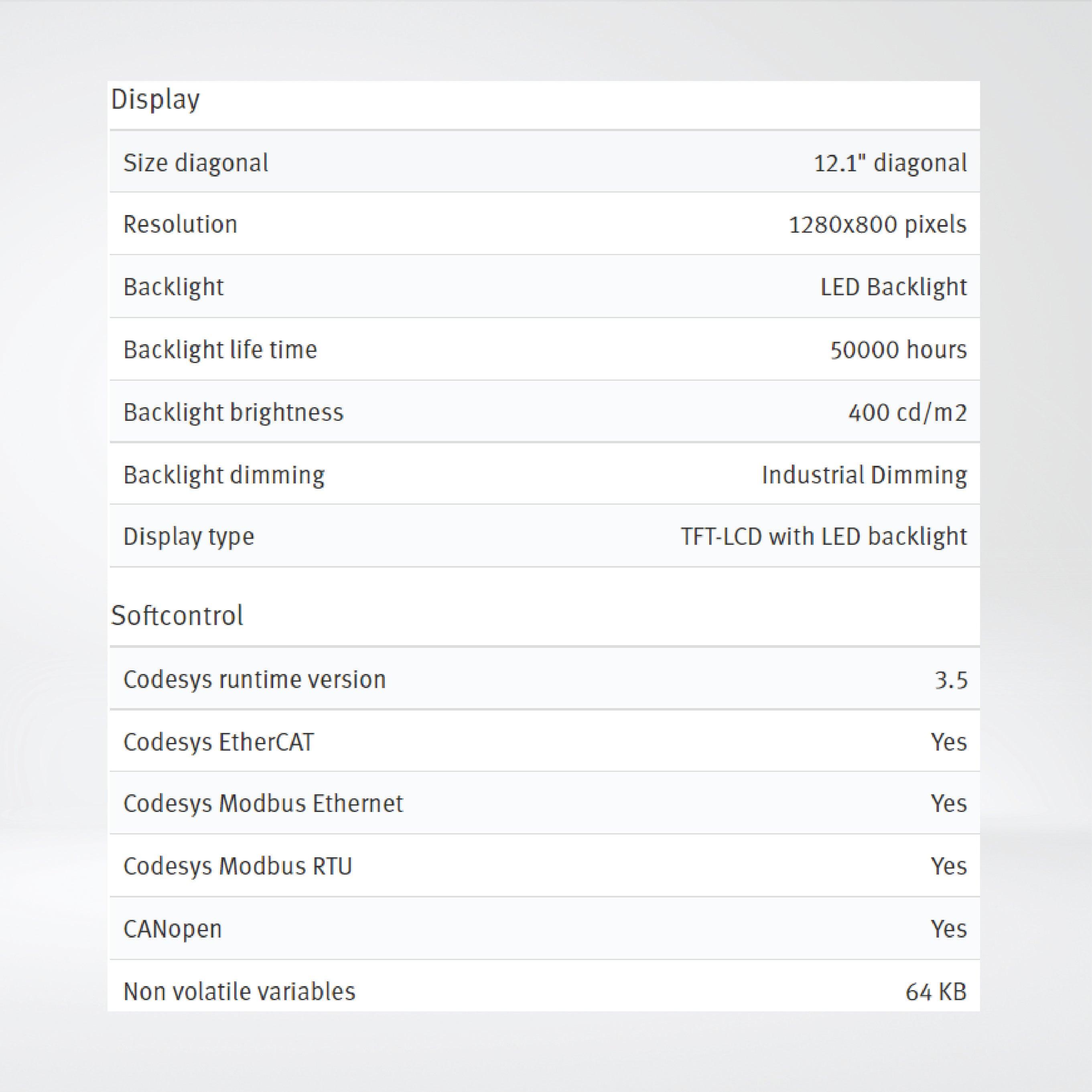 X2 control 12 12'' HMI with iX runtime and CODESYS soft control - Riverplus