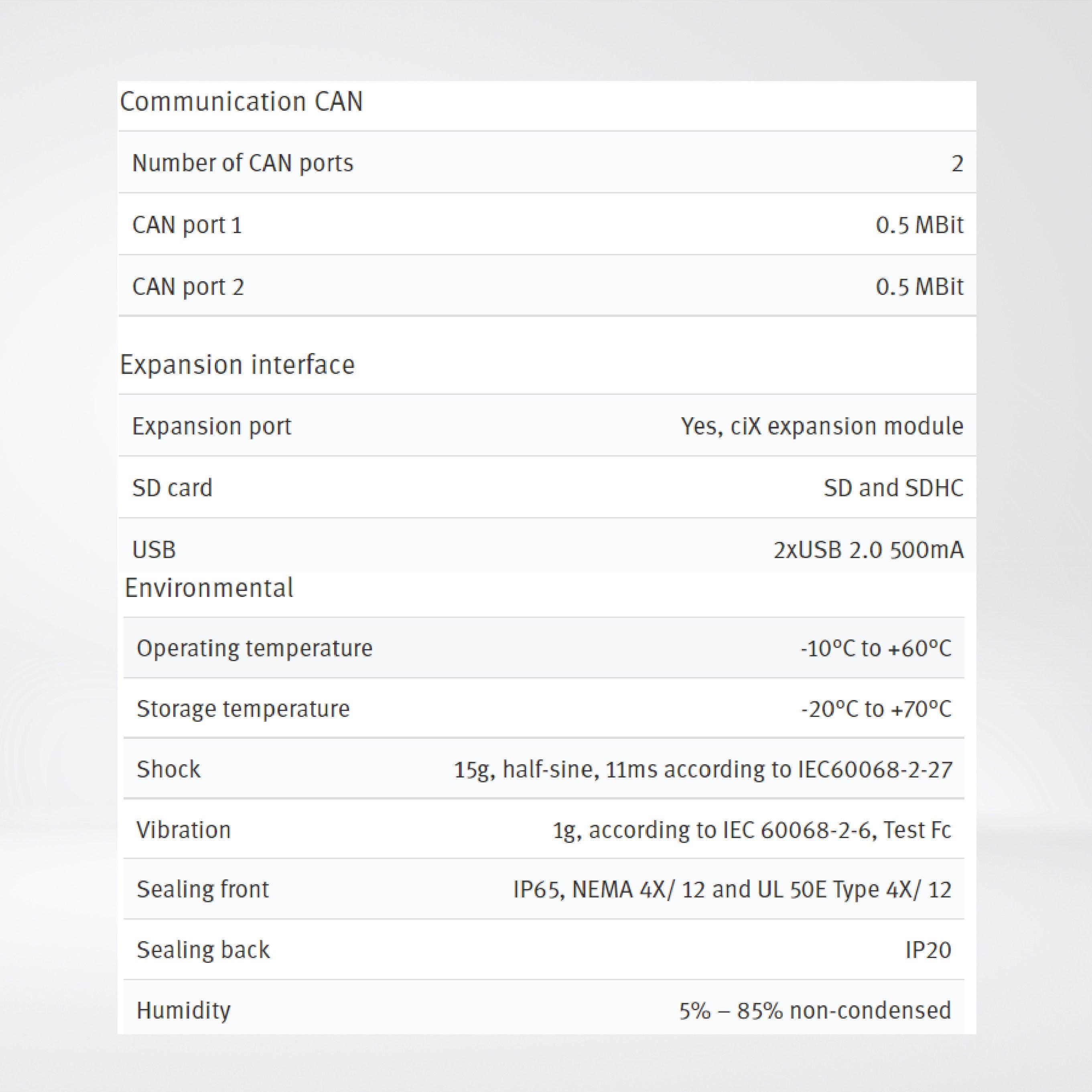 X2 control 12 12'' HMI with iX runtime and CODESYS soft control - Riverplus