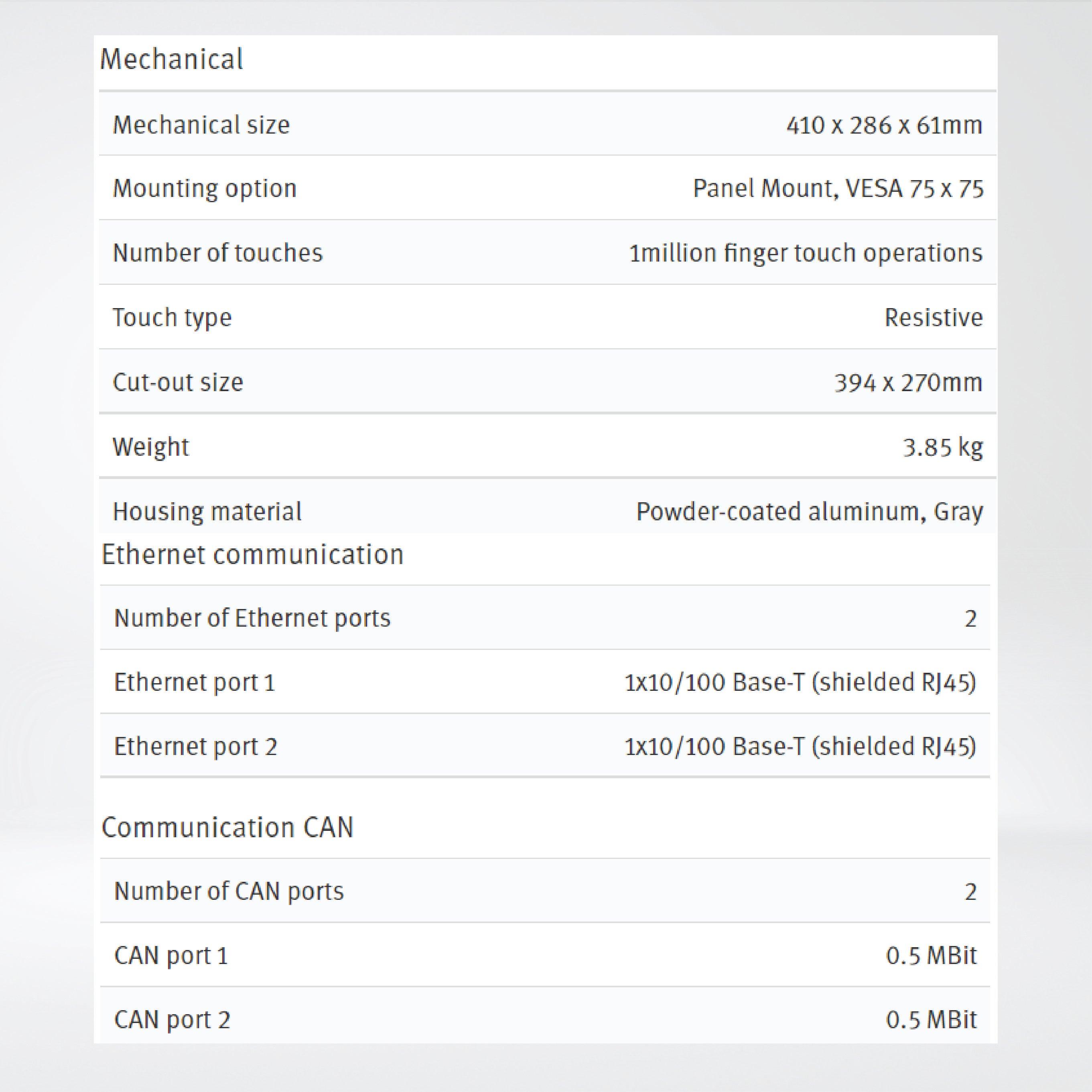 X2 control 15 15'' HMI with iX runtime and CODESYS soft control - Riverplus