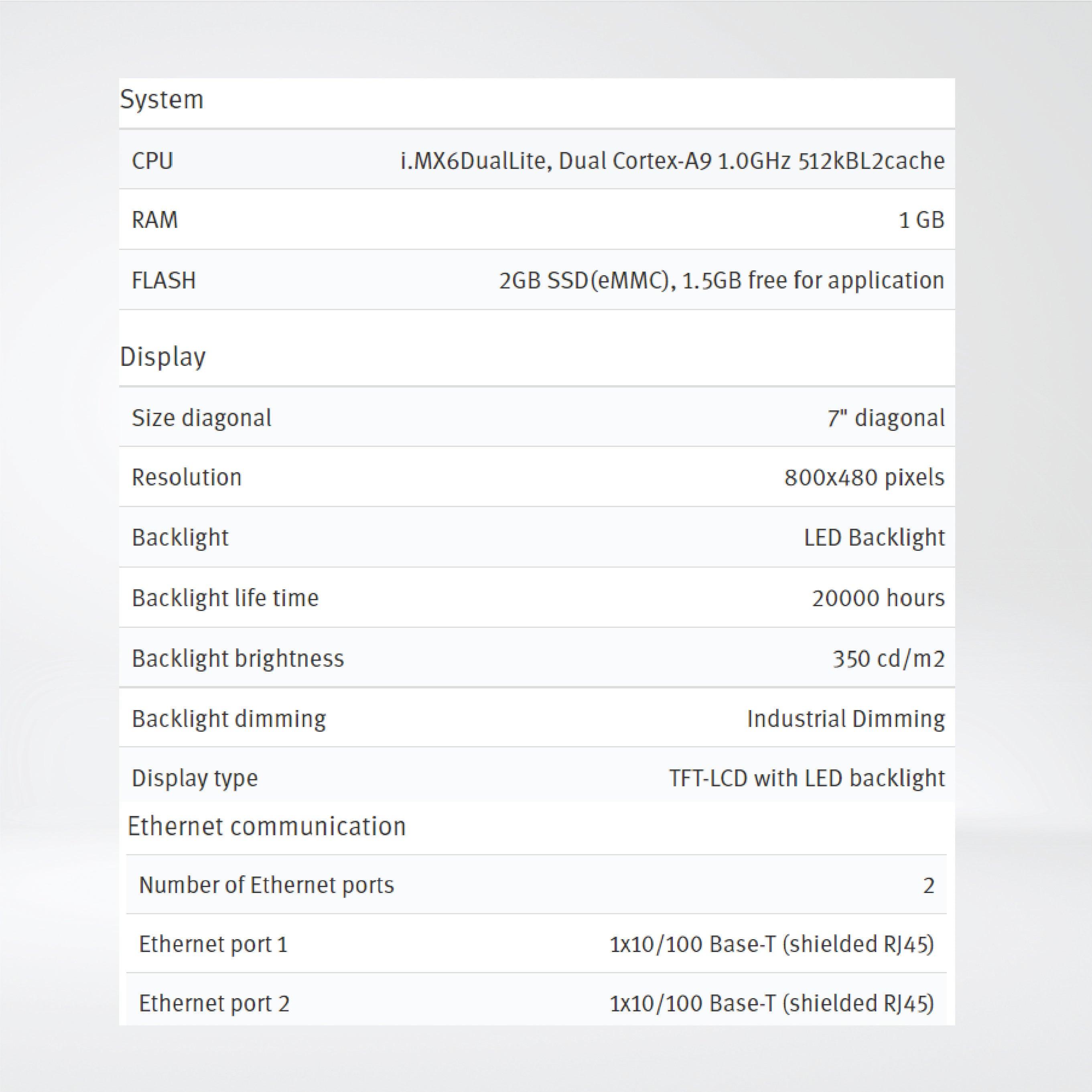 X2 control 7 7'' HMI with iX runtime and CODESYS soft control - Riverplus