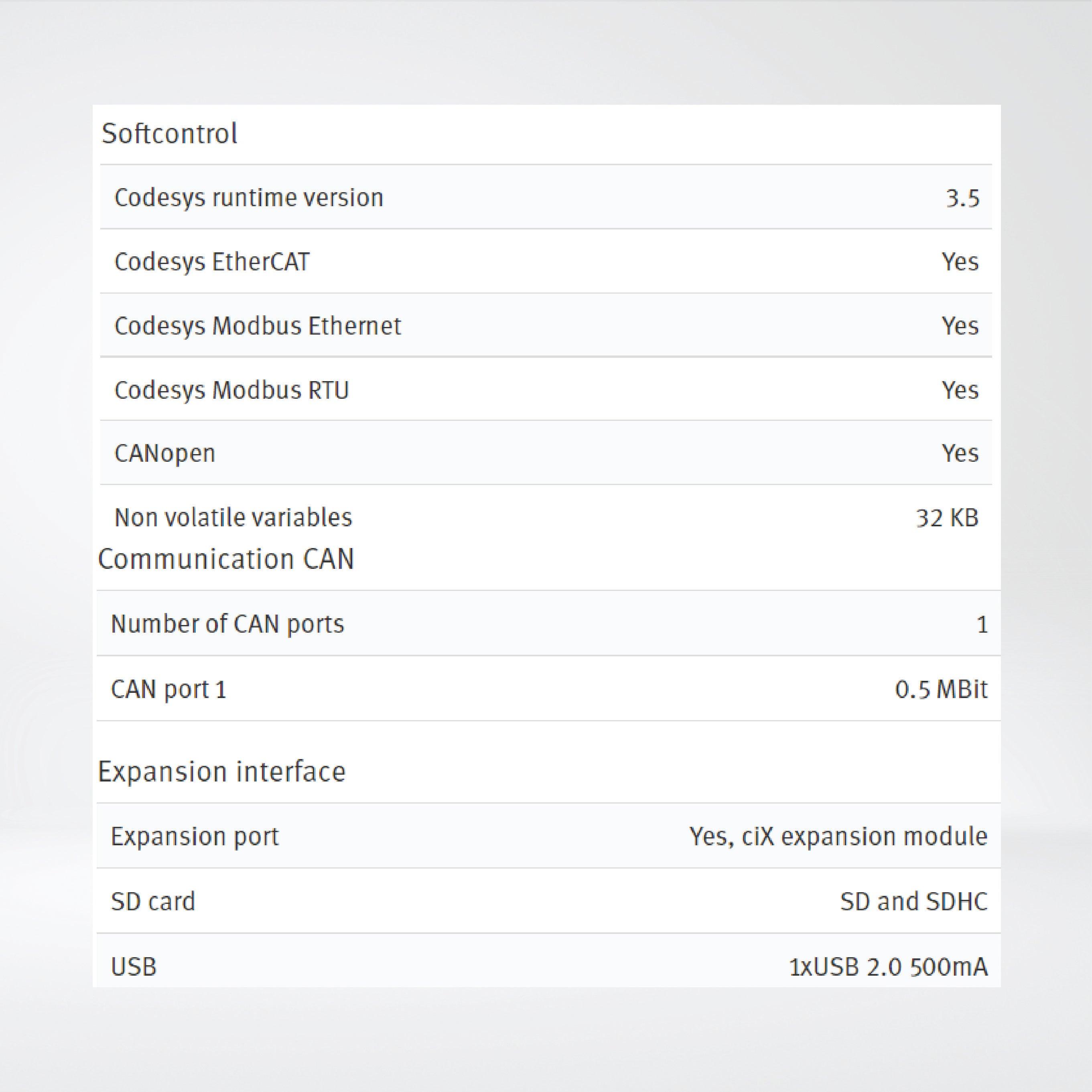 X2 control 7 7'' HMI with iX runtime and CODESYS soft control - Riverplus