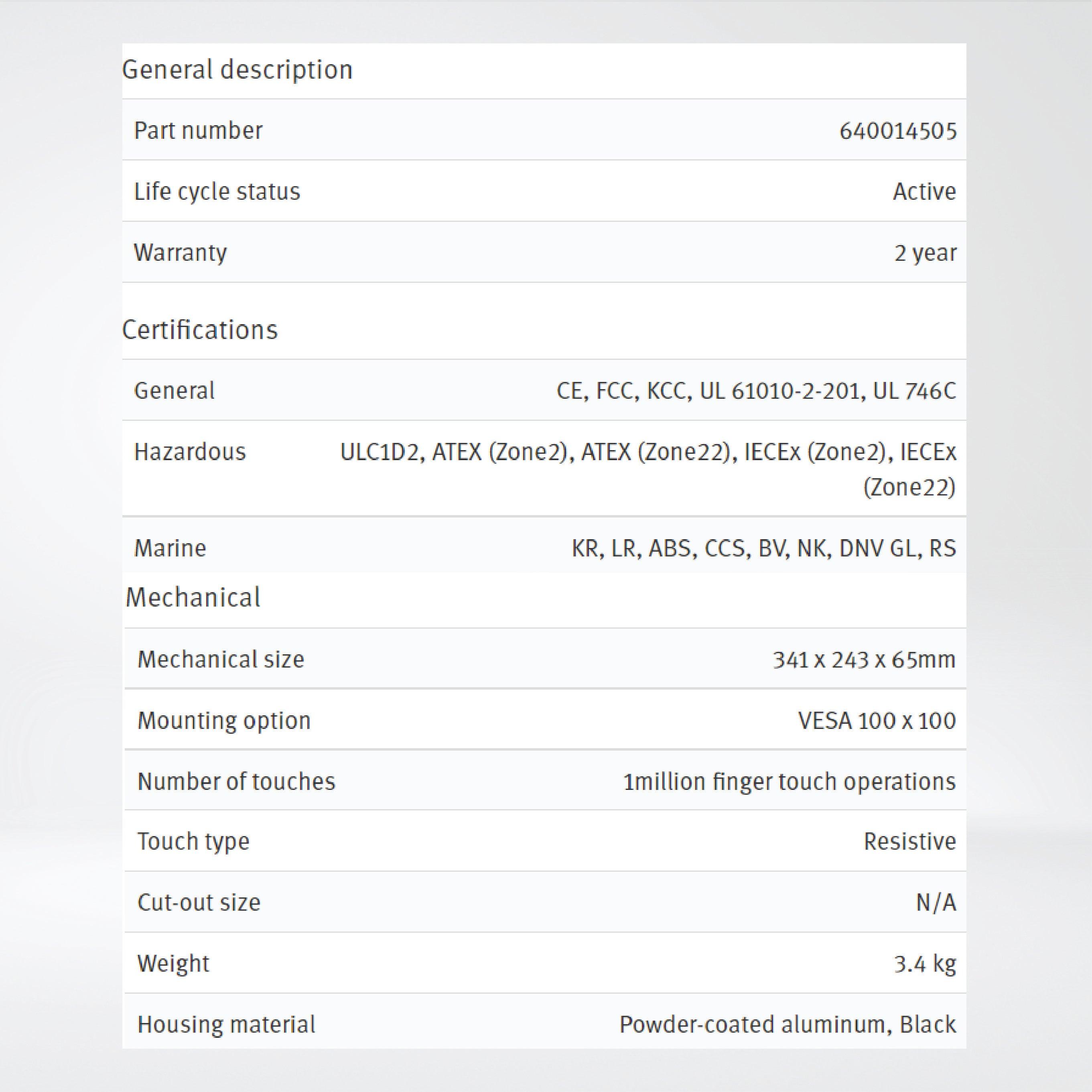 X2 extreme 12 SL HP 12'' Rugged sealed HMI with iX runtime - Riverplus