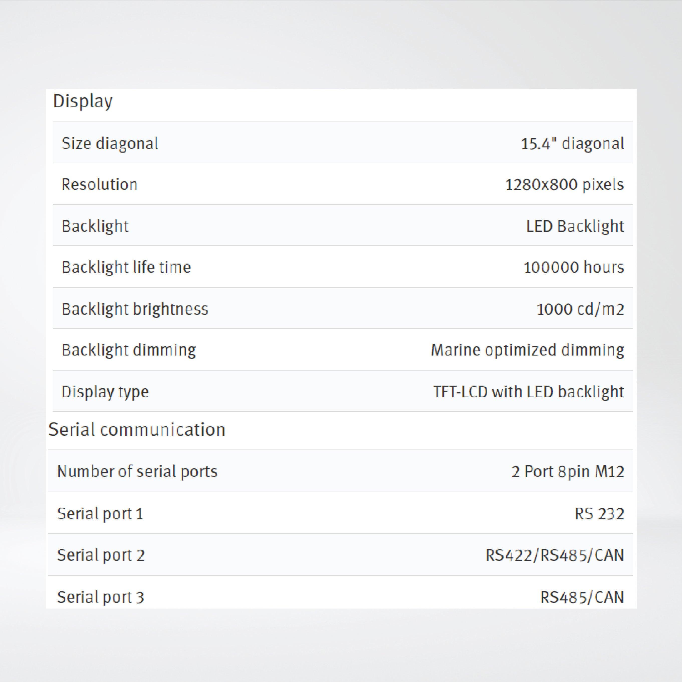 X2 extreme 15 SL HP 15'' Rugged sealed HMI with iX runtime - Riverplus