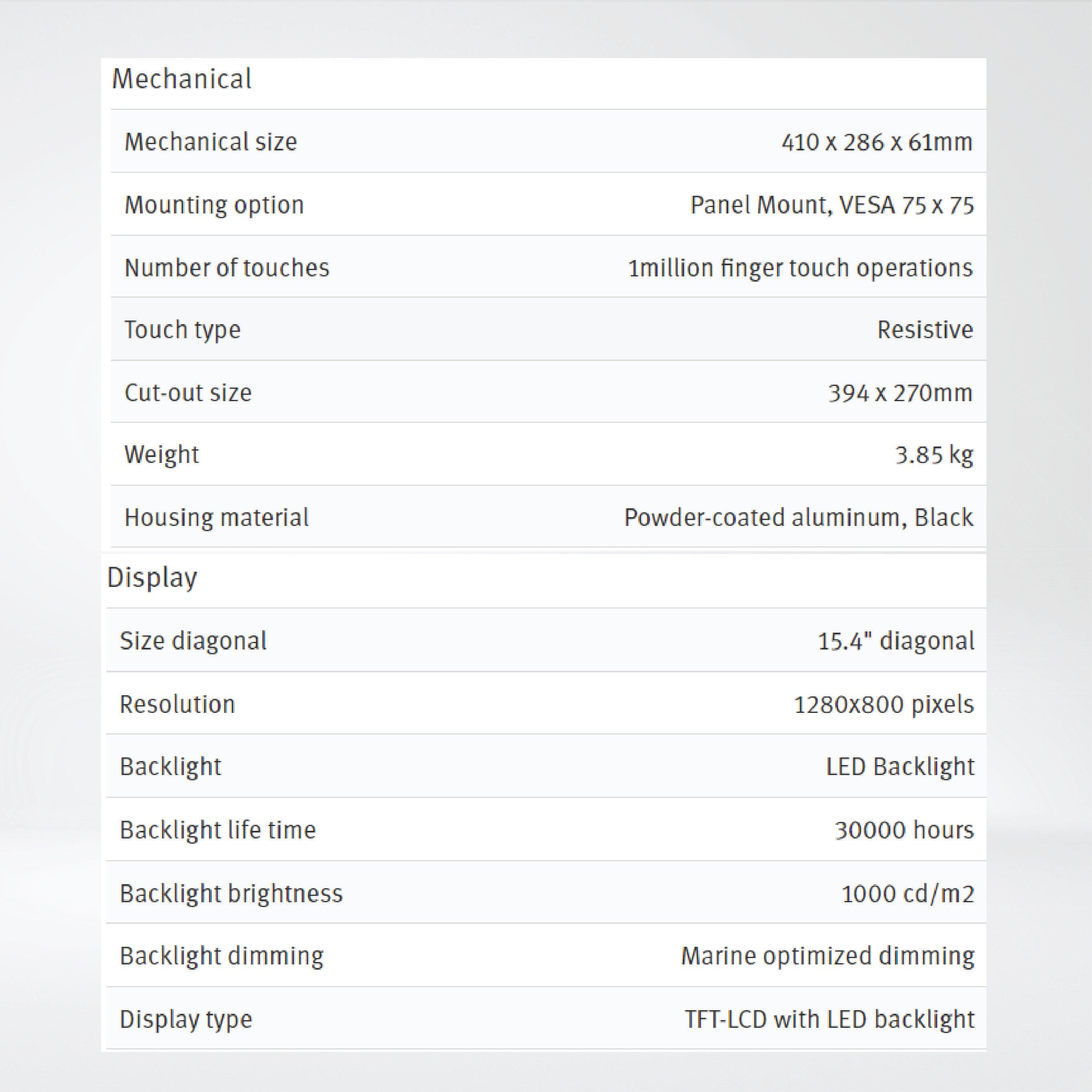 X2 marine 15 HB 15'' HMI with iX runtime - Riverplus