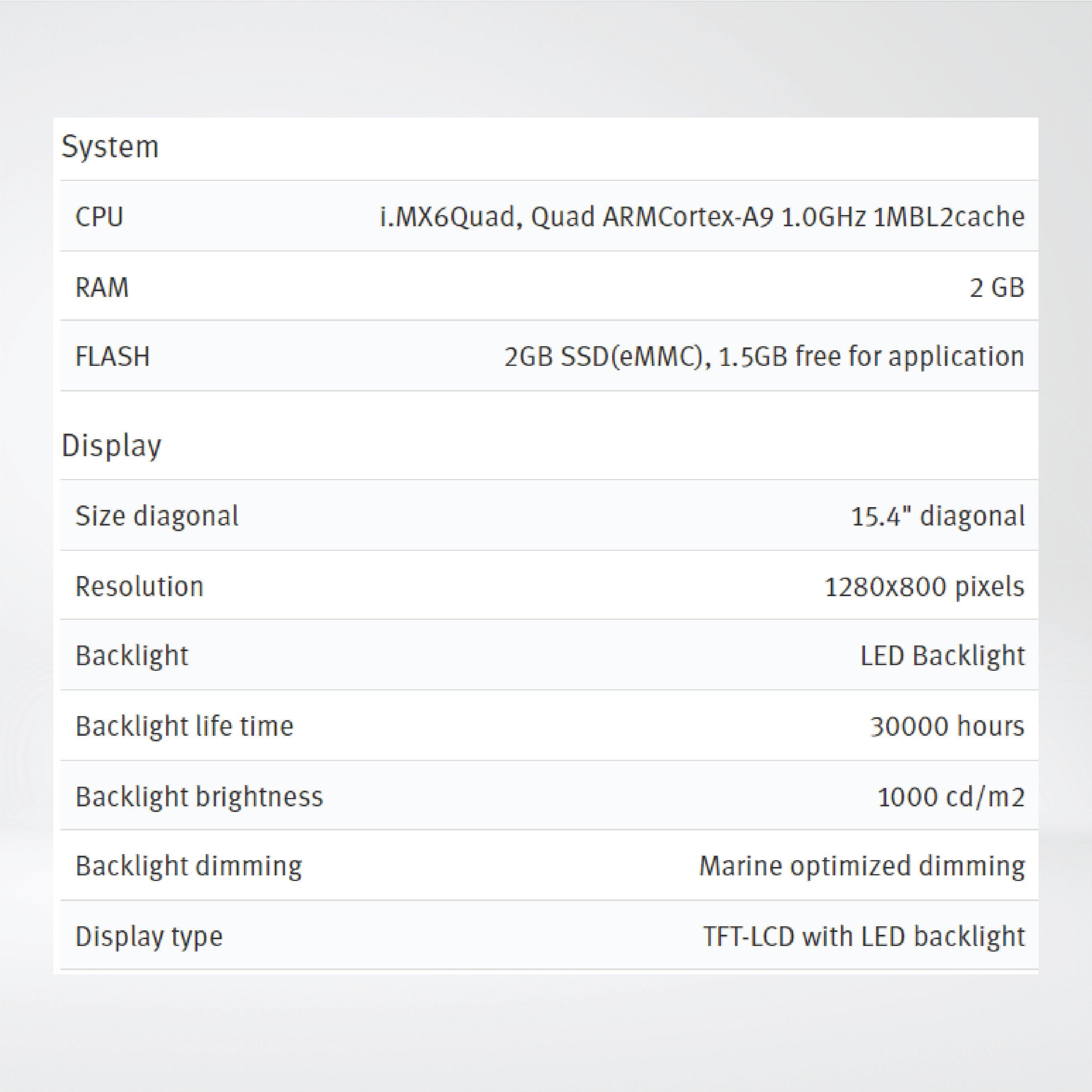 X2 marine 15 HB SC 15'' HMI with iX runtime - Riverplus