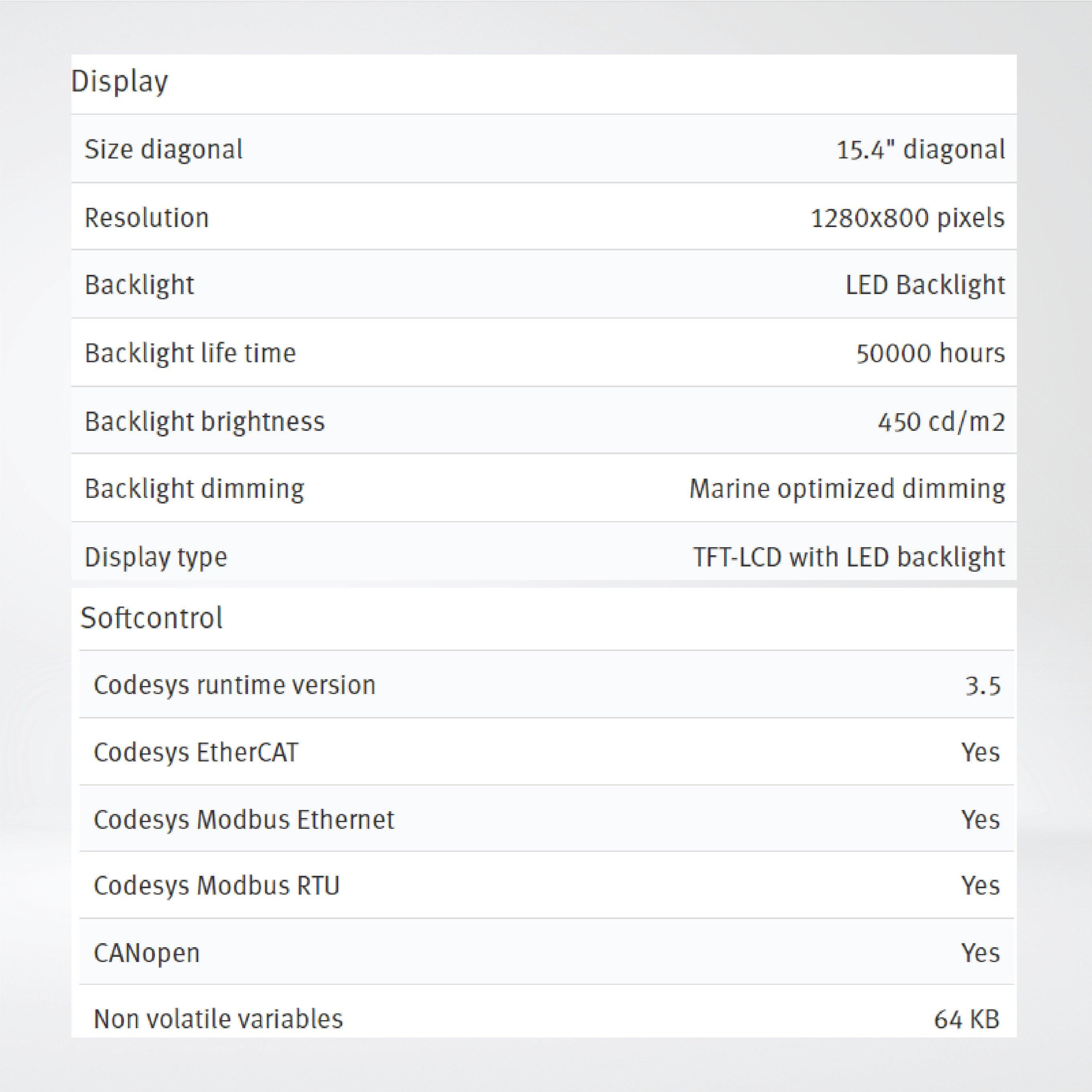 X2 marine 15 SC 15'' HMI with iX runtime - Riverplus