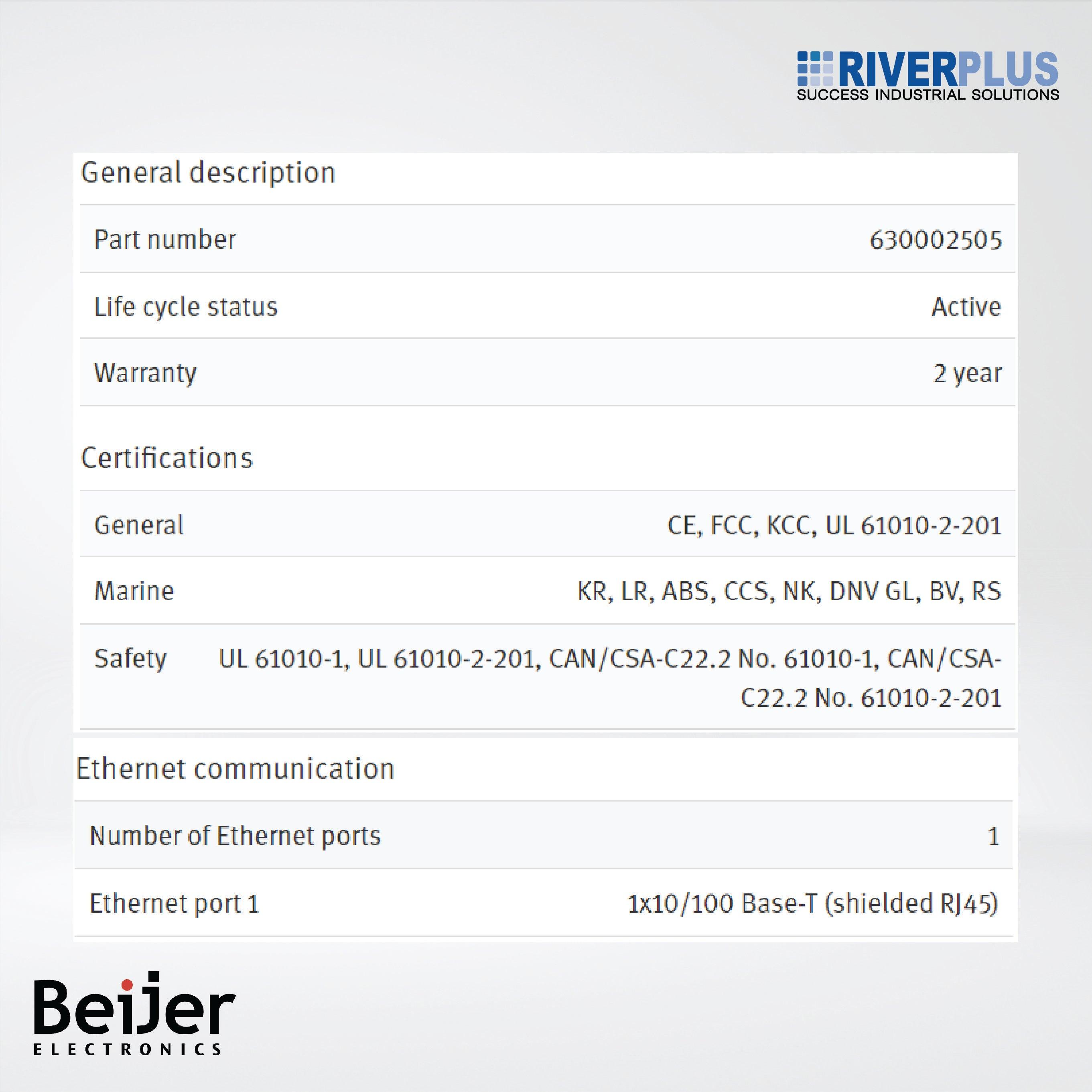 X2 marine 7 7'' HMI with iX runtime - Riverplus