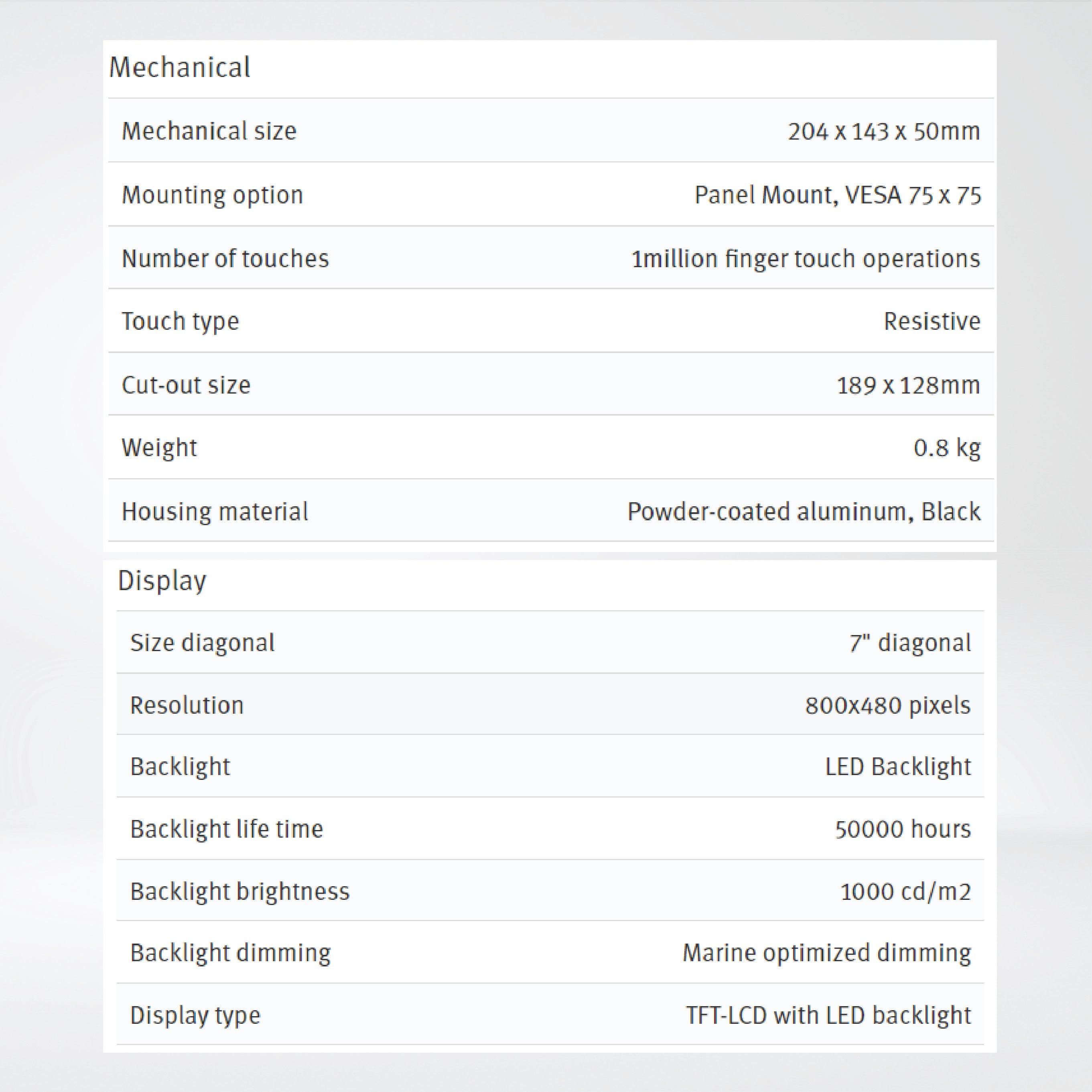 X2 marine 7 HB 7'' HMI with iX runtime - Riverplus
