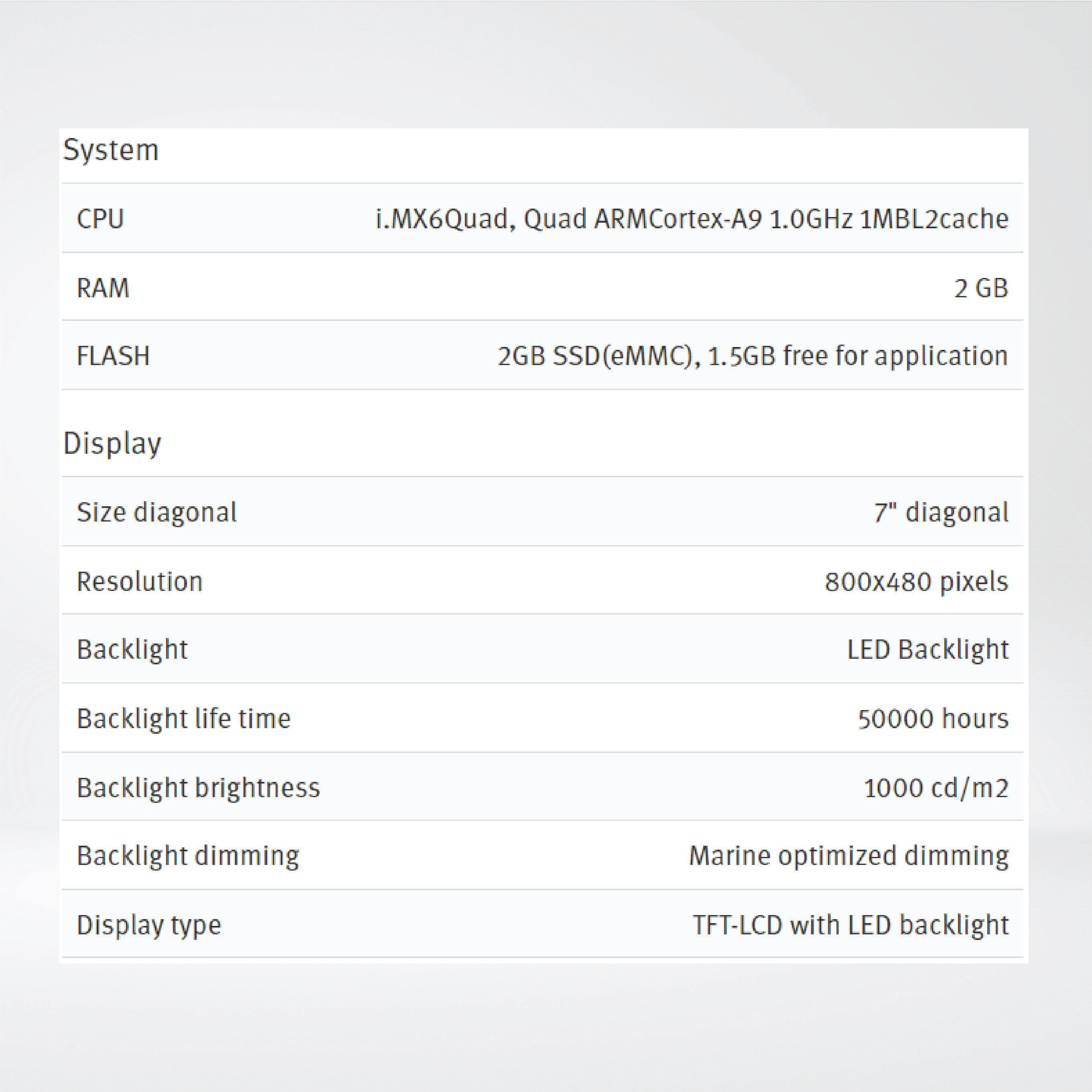 X2 marine 7 HB SC 7'' HMI with iX runtime - Riverplus