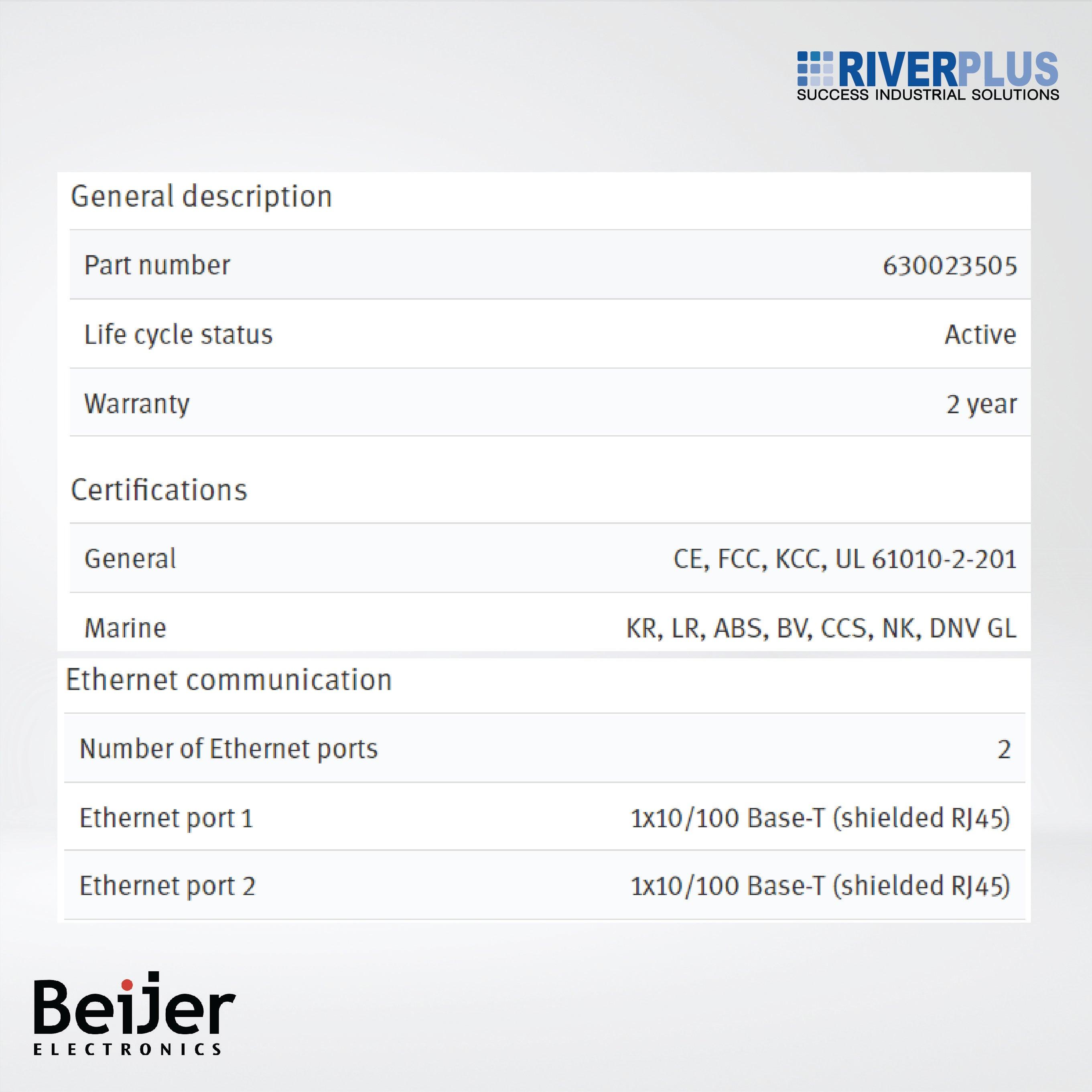 X2 pro 7 web 7'' web client HMI - Riverplus