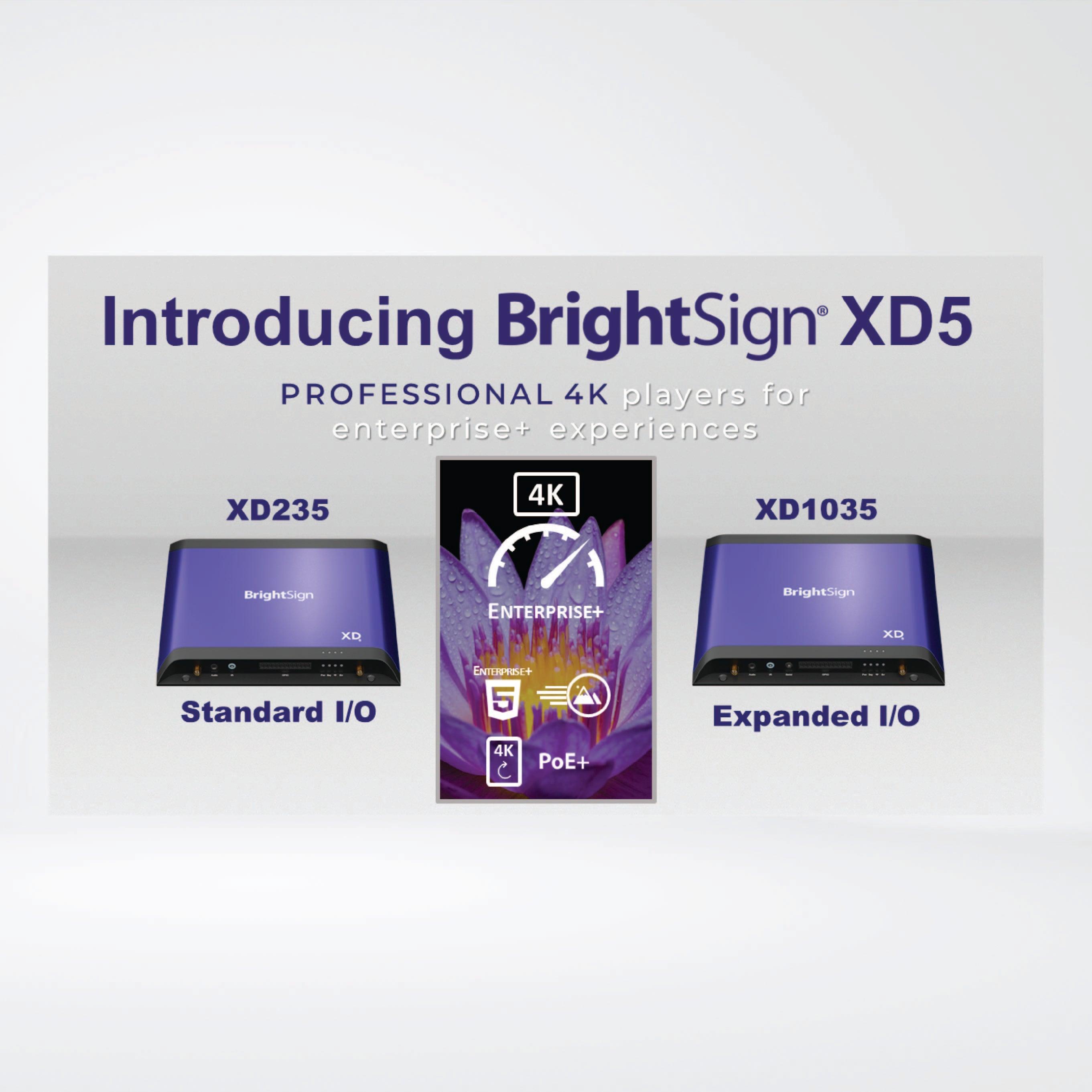 XD1035 Professional 4K Player for Enterprise+Experiences, Expanded I/O + 64GB Micro SD - Riverplus