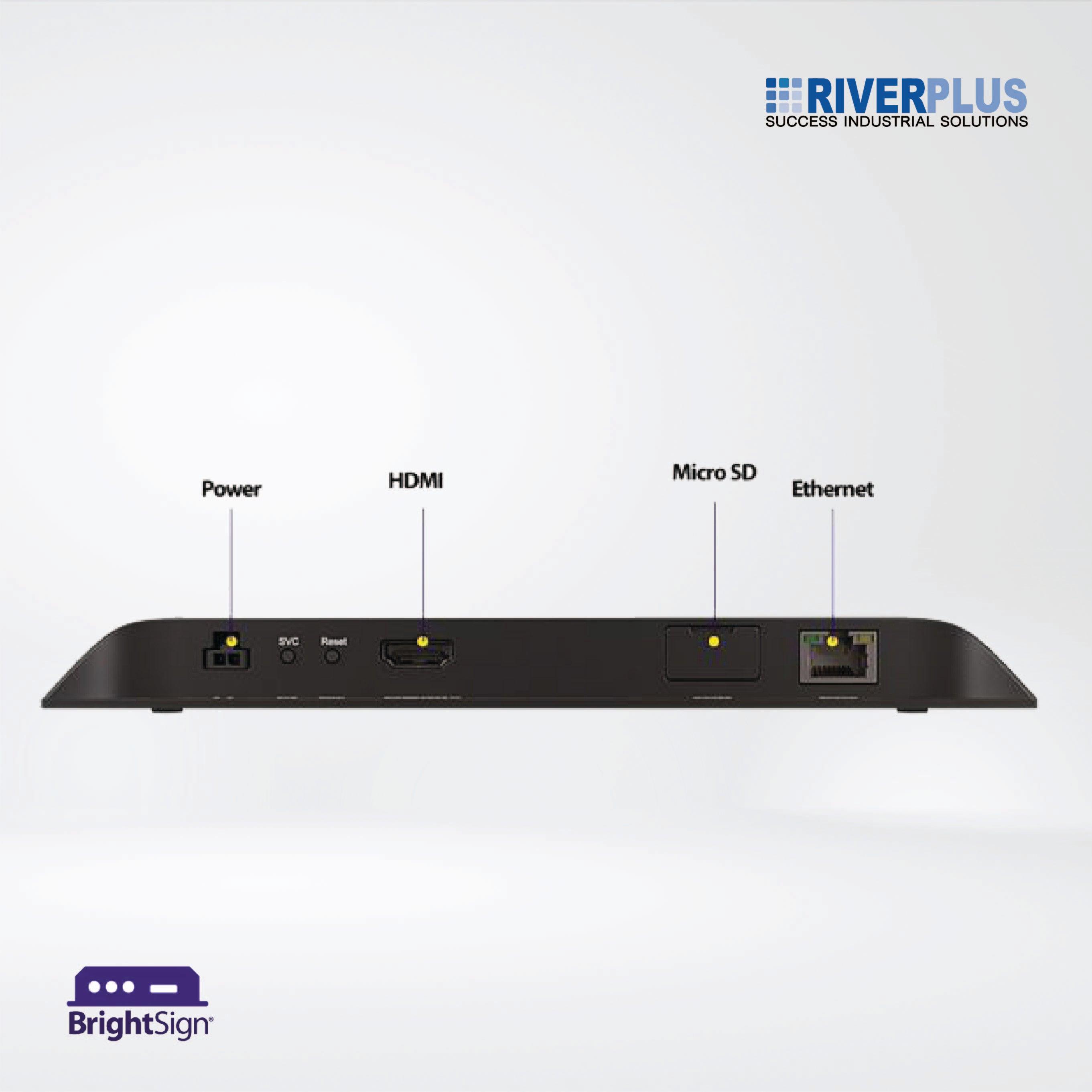 XD235 Professional 4K Player for Enterprise+Experiences, Standard I/O + 64GB Micro SD - Riverplus