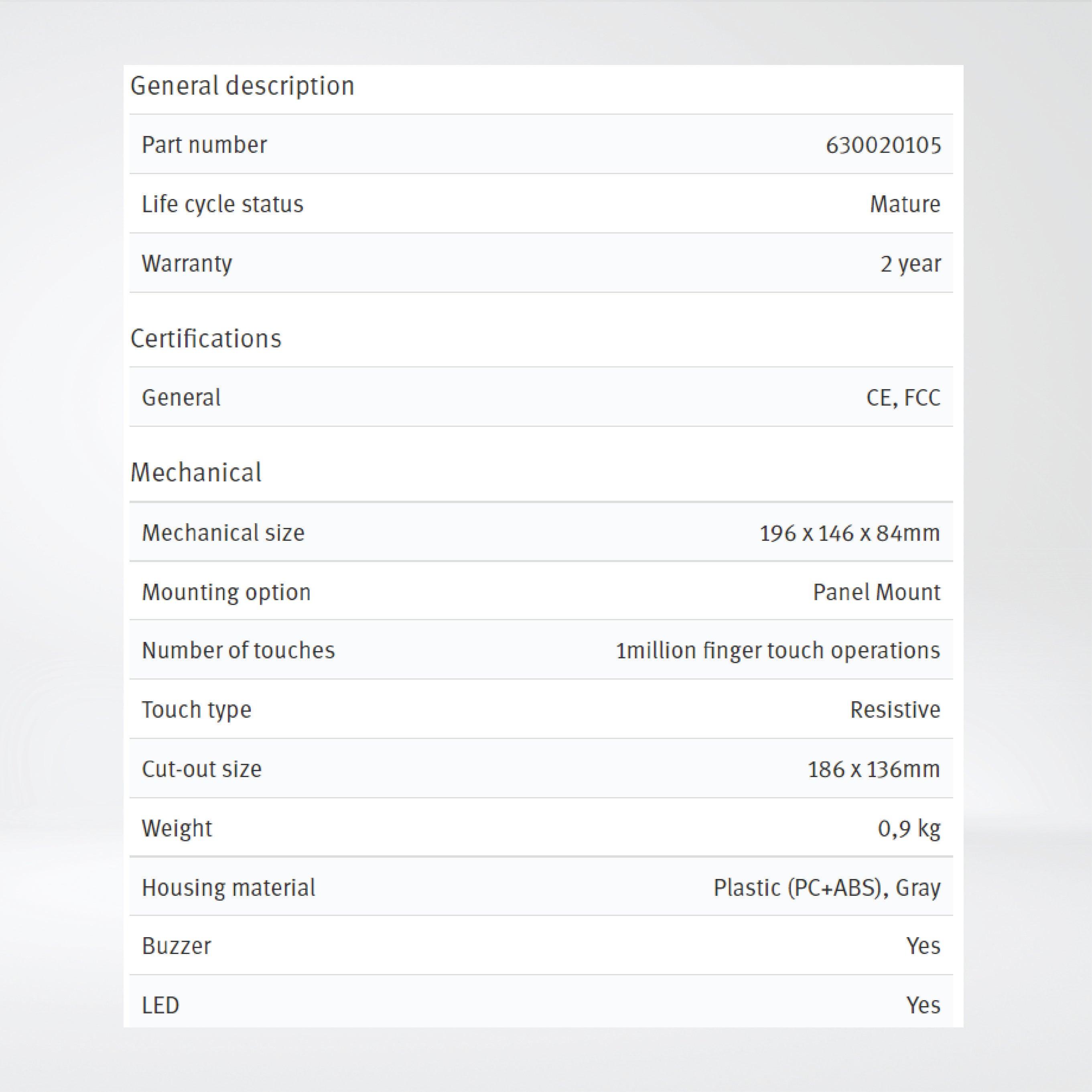 X2 base 7 - F2 I/O00A 7'' HMI with iX runtime and IOs - Riverplus