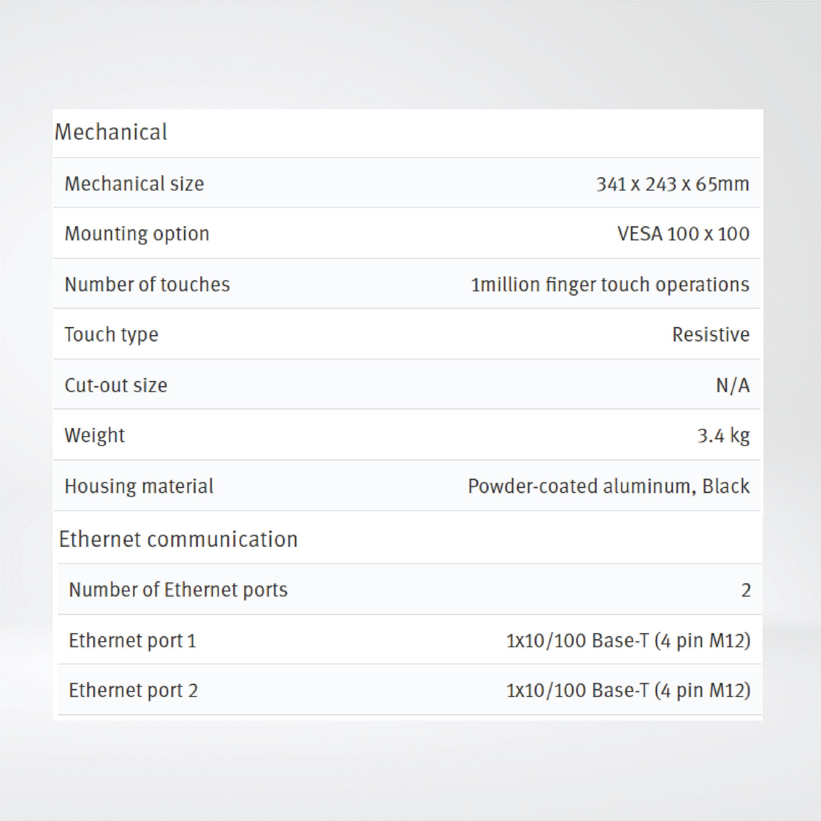 X2 extreme 12 SL HP SC 12'' Rugged sealed HMI with iX runtime/CODESYS - Riverplus