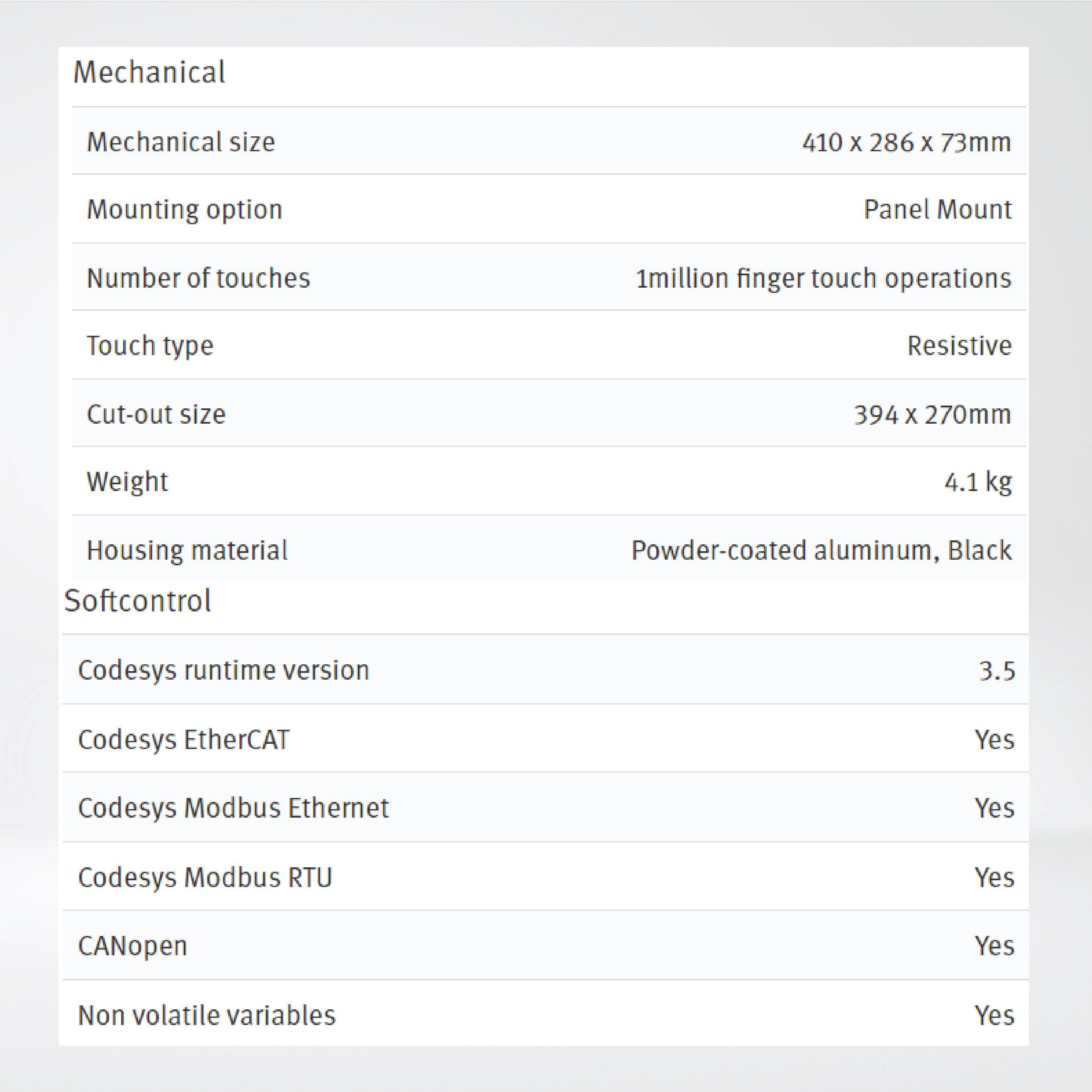 X2 extreme 15 HP SC 15'' Rugged HMI with iX runtime/CODESYS - Riverplus
