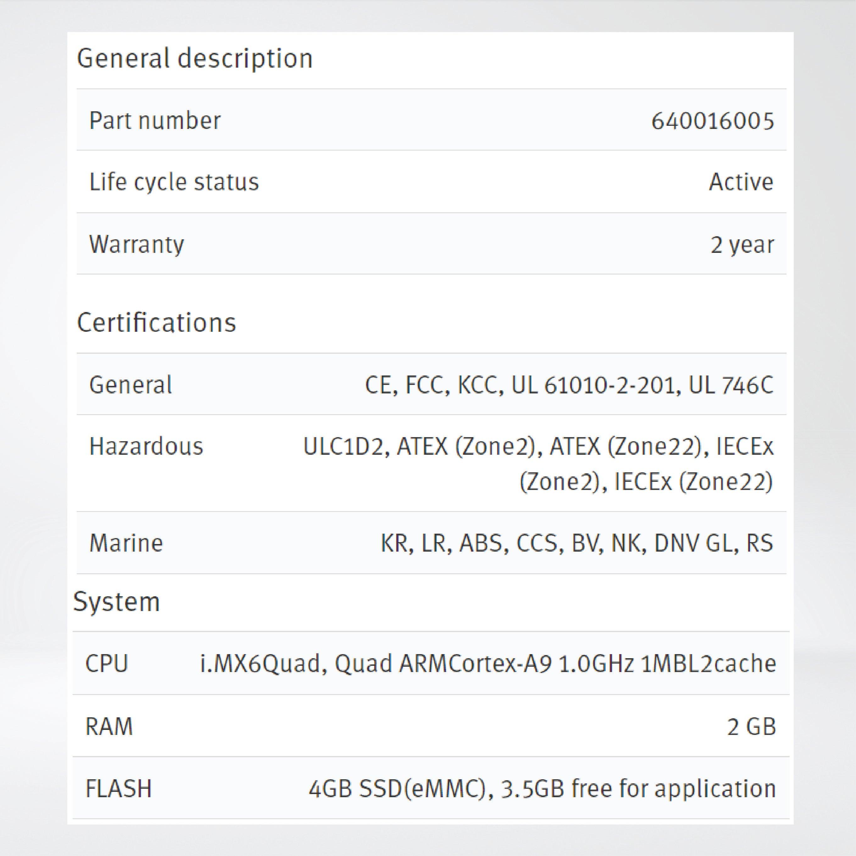 X2 extreme 7 HP SC 7'' Rugged HMI with iX runtime/CODESYS - Riverplus