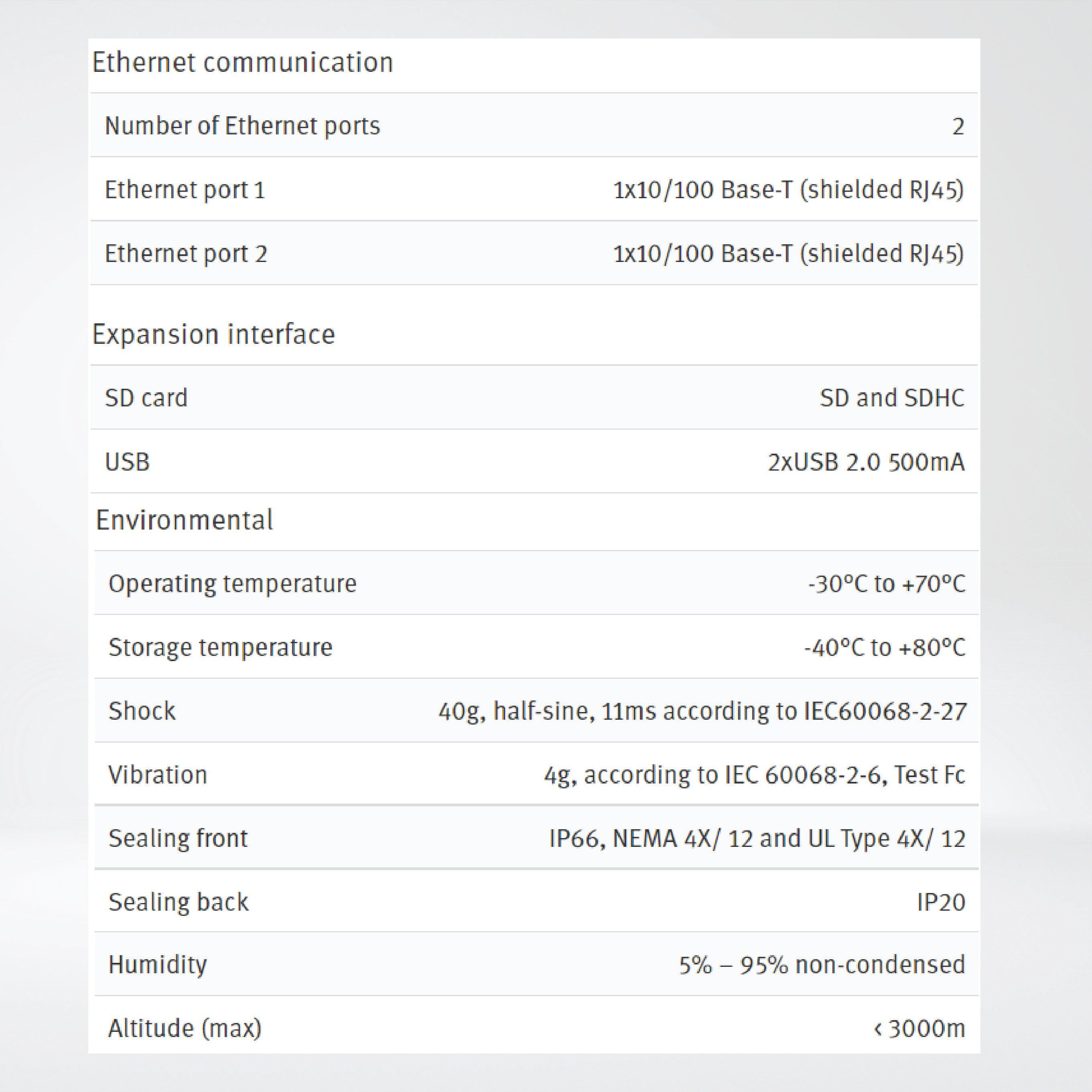 X2 extreme 7 HP web 7'' Rugged web client HMI - Riverplus