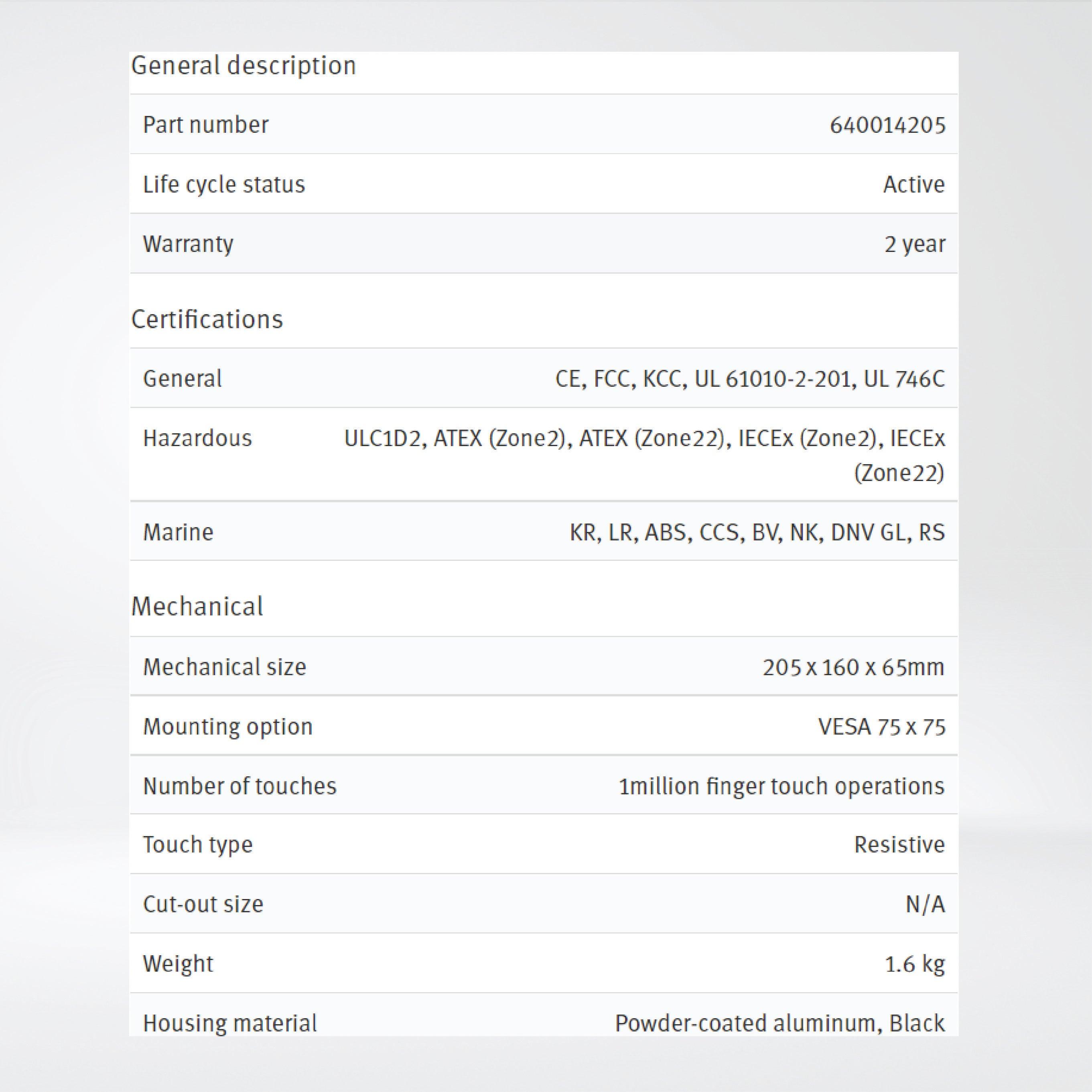 X2 extreme 7 SL HP 7'' Rugged sealed HMI with iX runtime - Riverplus