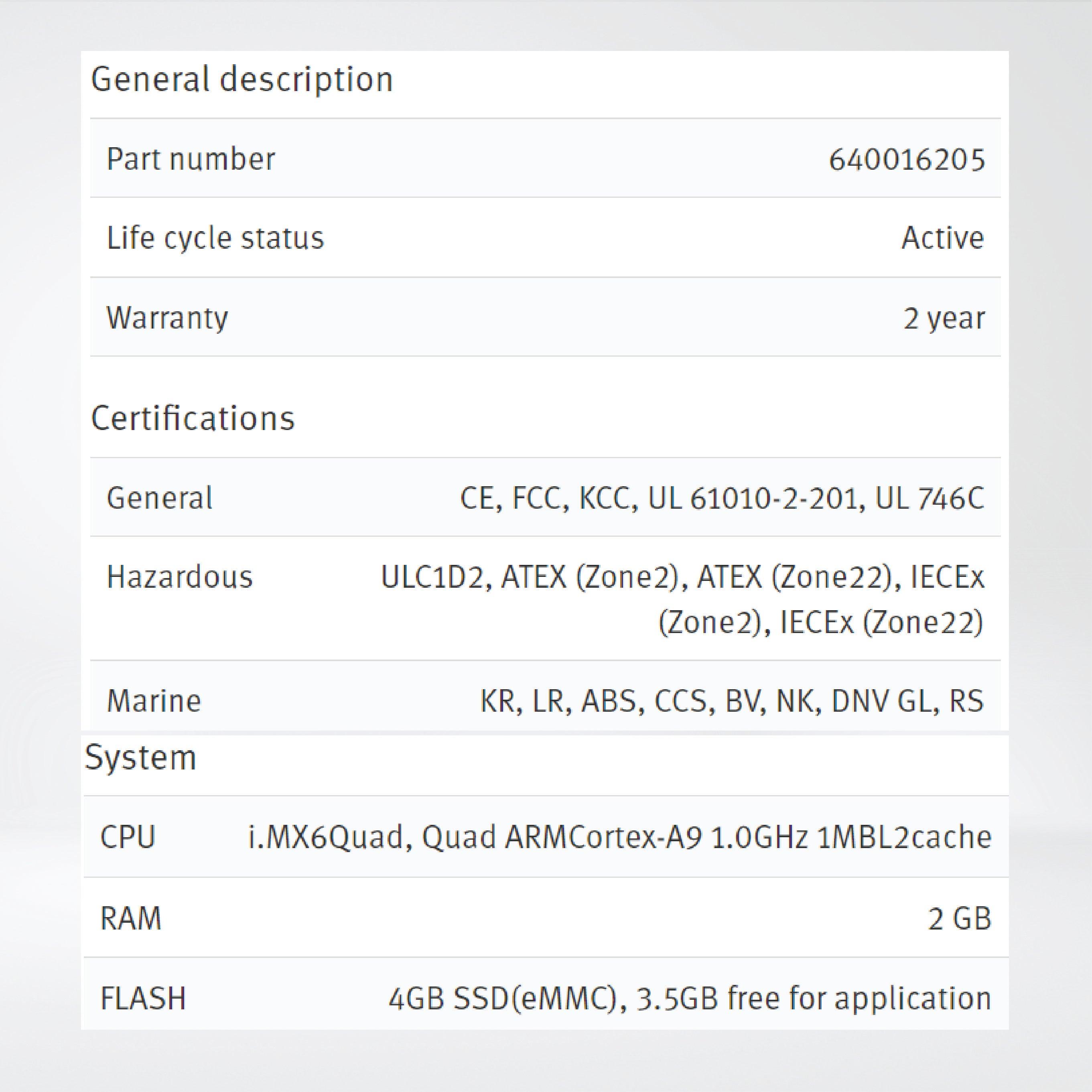 X2 extreme 7 SL HP SC 7'' Rugged sealed HMI with iX runtime/CODESYS - Riverplus