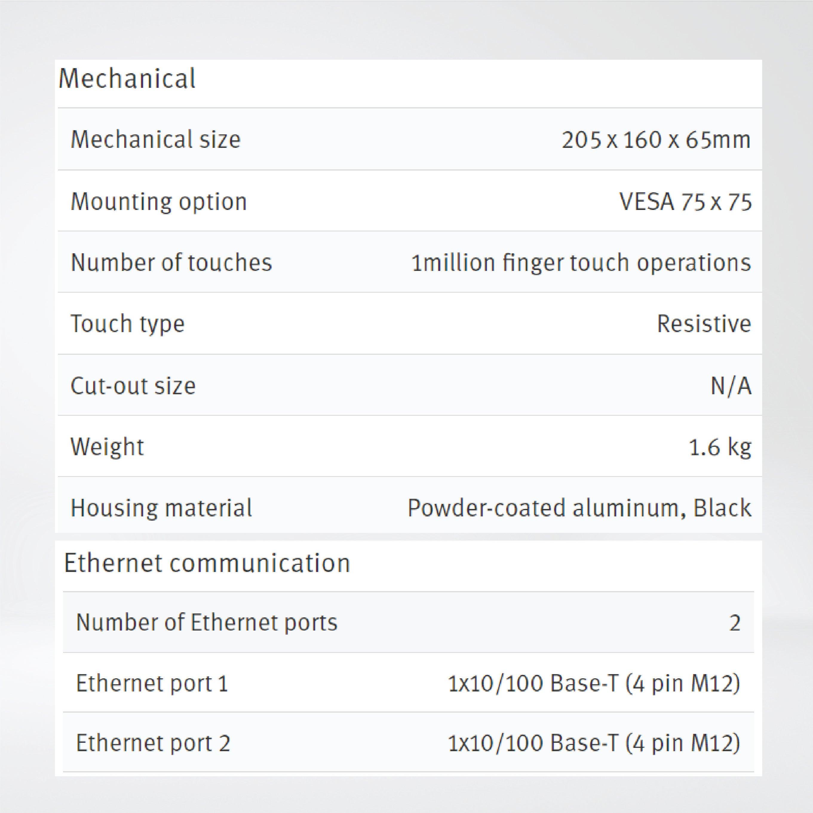 X2 extreme 7 SL HP SC 7'' Rugged sealed HMI with iX runtime/CODESYS - Riverplus