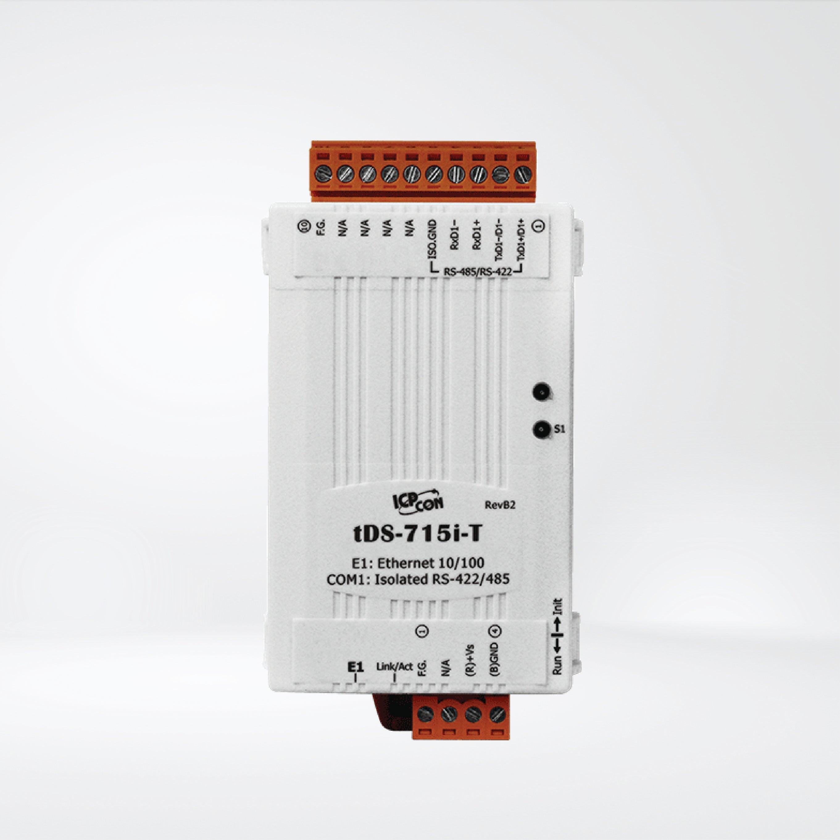 tDS-715i-T Tiny (1x RS-422/485) Serial-to-Ethernet Device Server - Riverplus