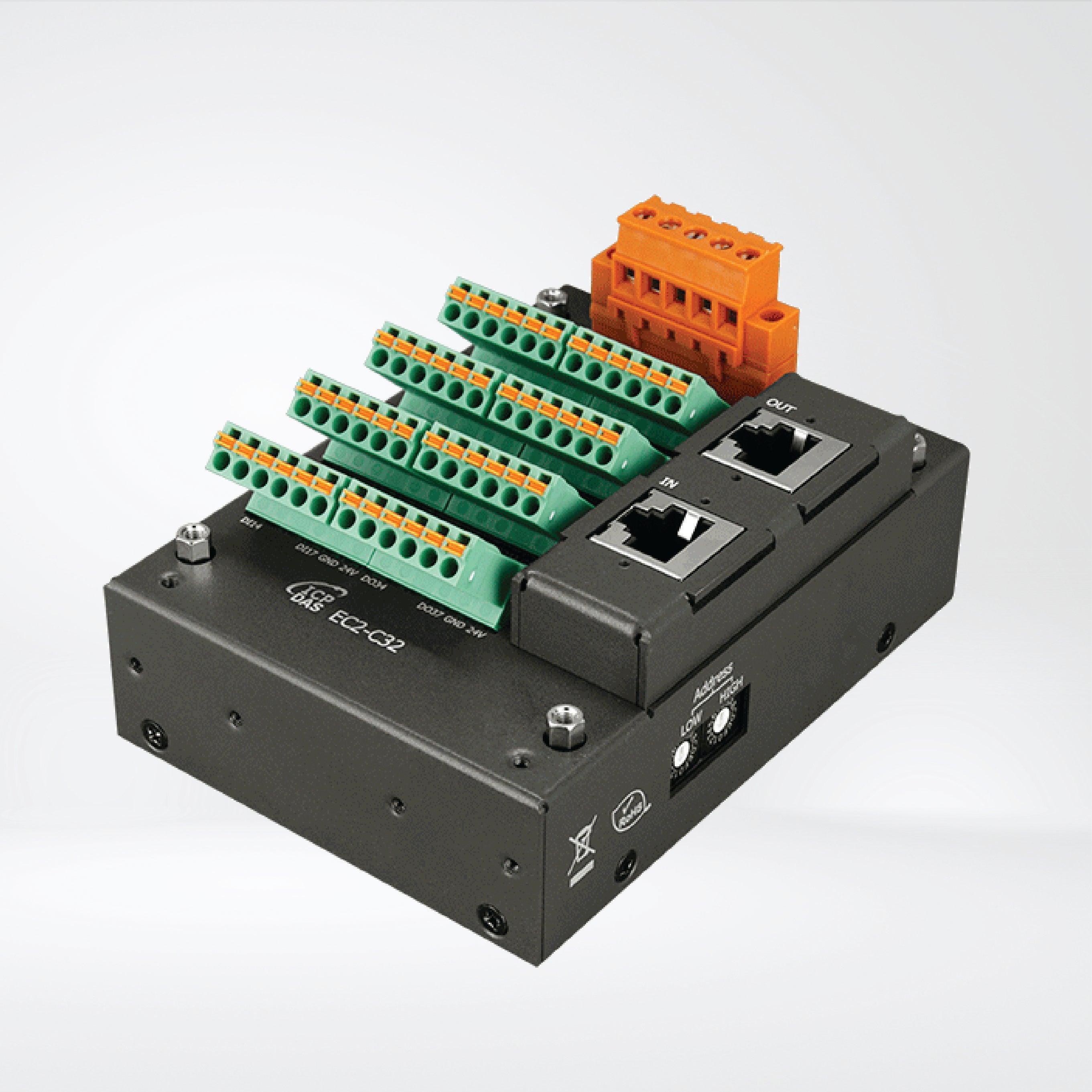 EC2-C32 EtherCAT Slave I/O Module with Isolated 32-channel Digital Outputs - Riverplus