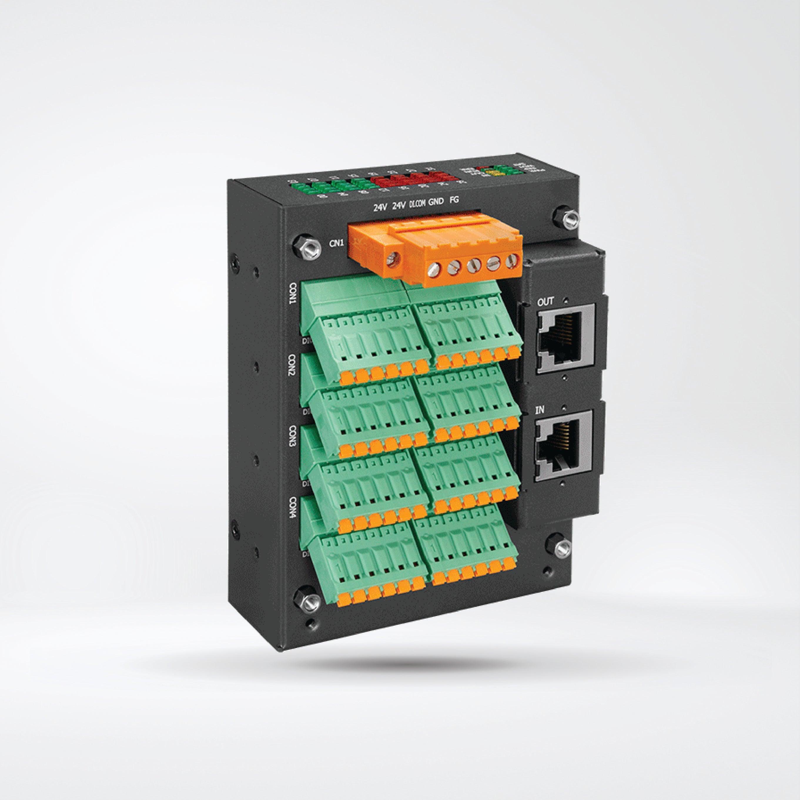 EC2-P16C16 EtherCAT Slave I/O Module with Isolated 16-channel Digital Inputs and 16-channel Digital Outputs - Riverplus