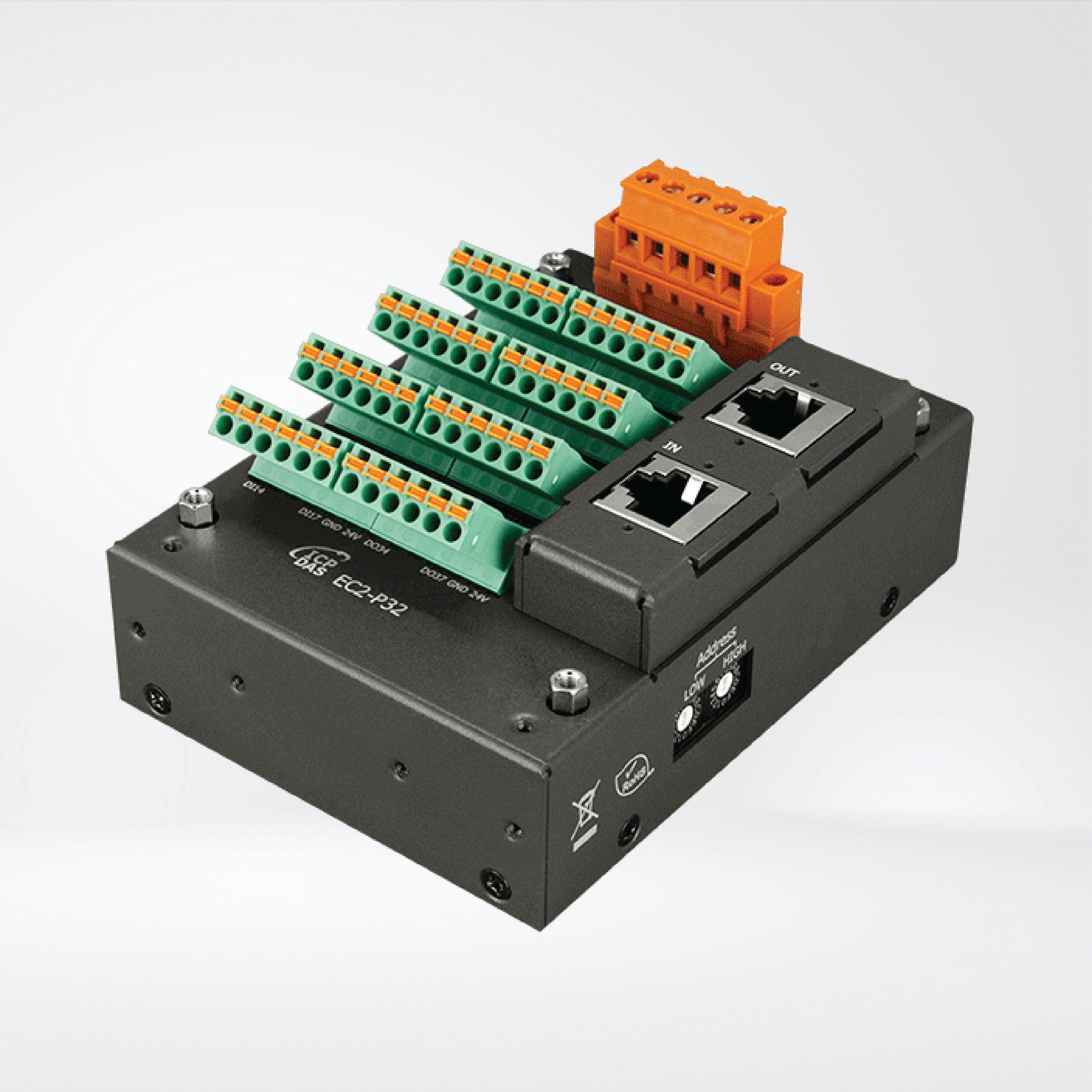 EC2-P32 EtherCAT Slave I/O Module with Isolated 32-channel Digital Inputs - Riverplus
