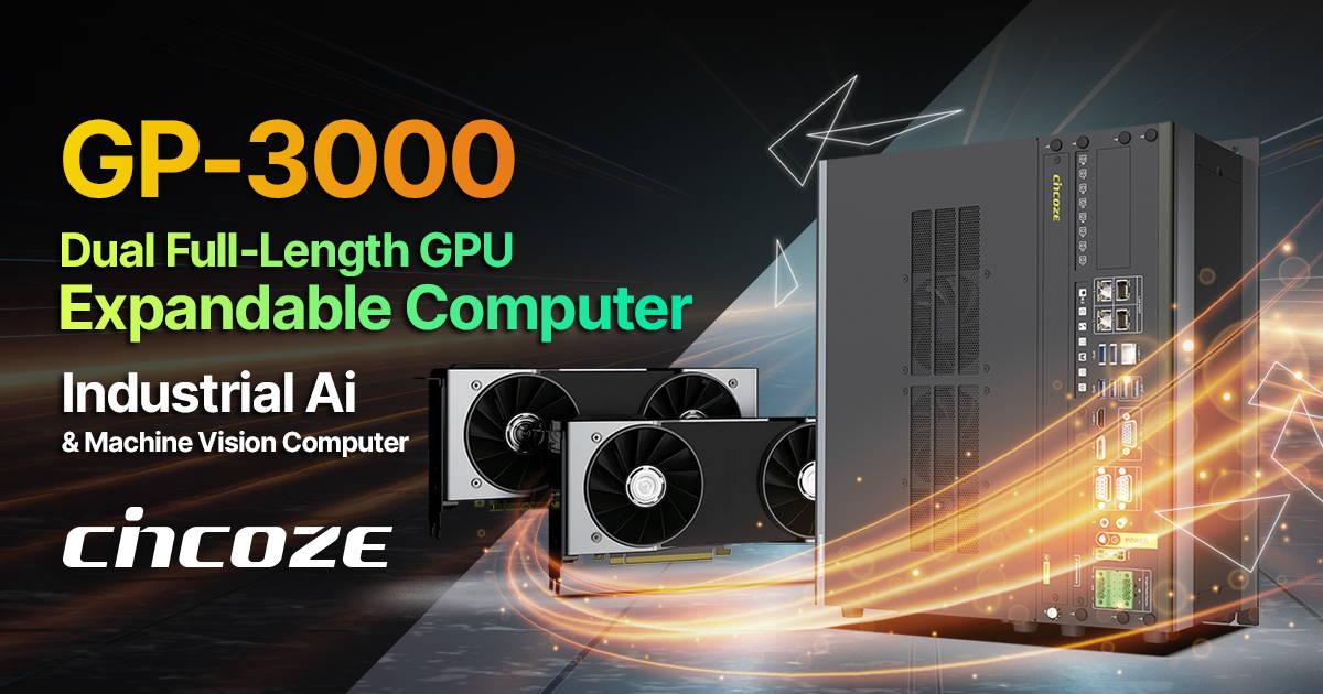 Ai Computer & Machine Vision Computer GP-3000 Dual Full-length GPU Expandable Computer