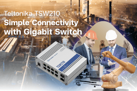 Gigabit Switch : Teltonika TSW210 - Riverplus