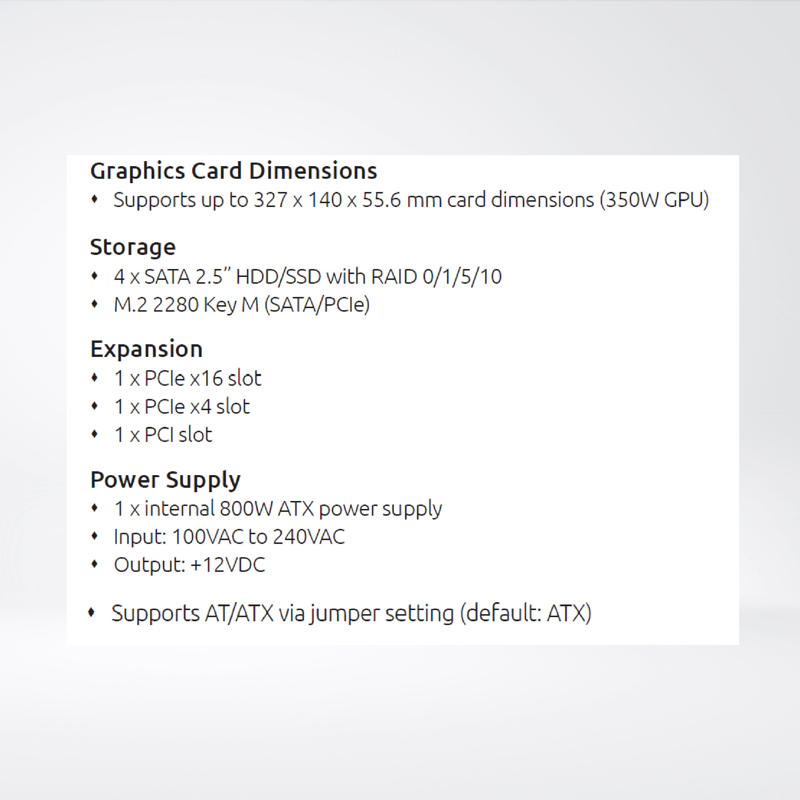 AIEDGE-X®500 with 95W-CPUi7-9700K-RAM8GB SSD256GB M.2-PWS800W