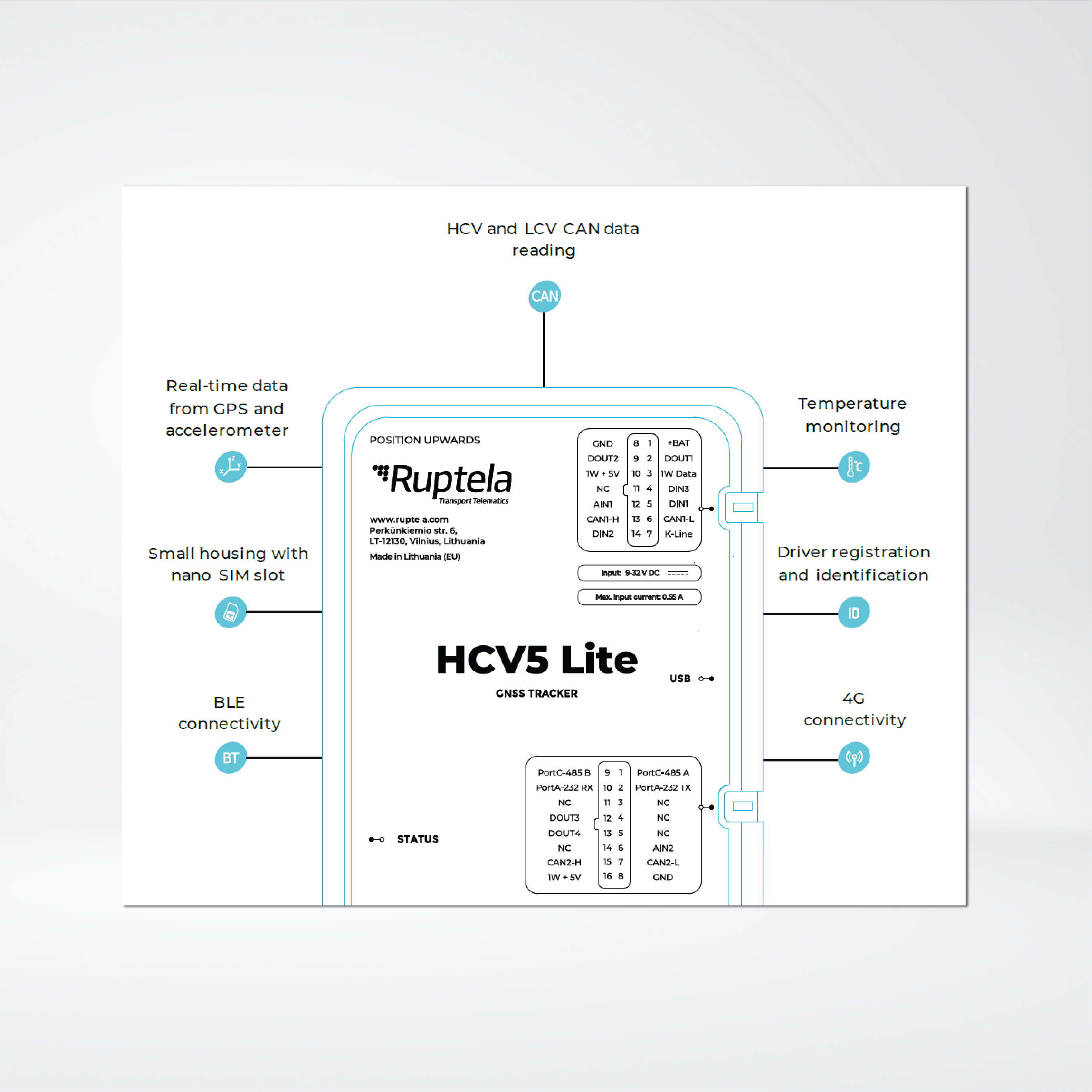 HCV5 Lite Advanced tracker balancing functionality and efficiency for mixed fleets