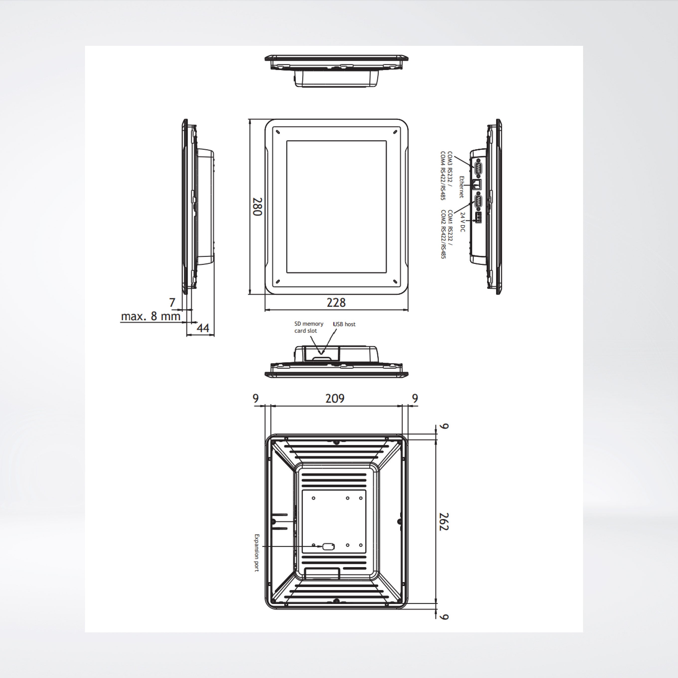 iX T10A 10.4'' graphic touch HMI with iX runtime