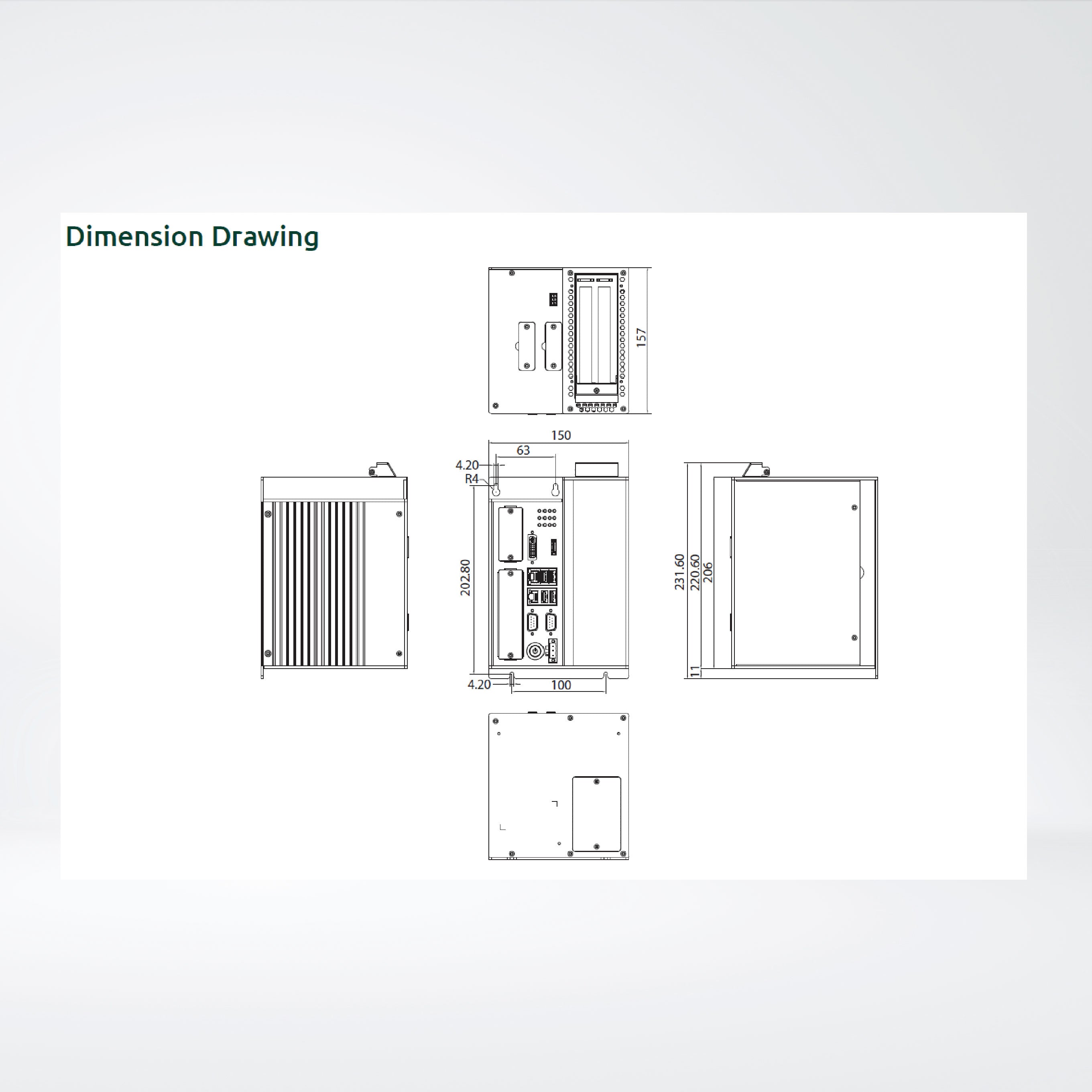 NIFE200P2 Celeron® J1900 Processor RAM4/SSD250GB Industrial Computer