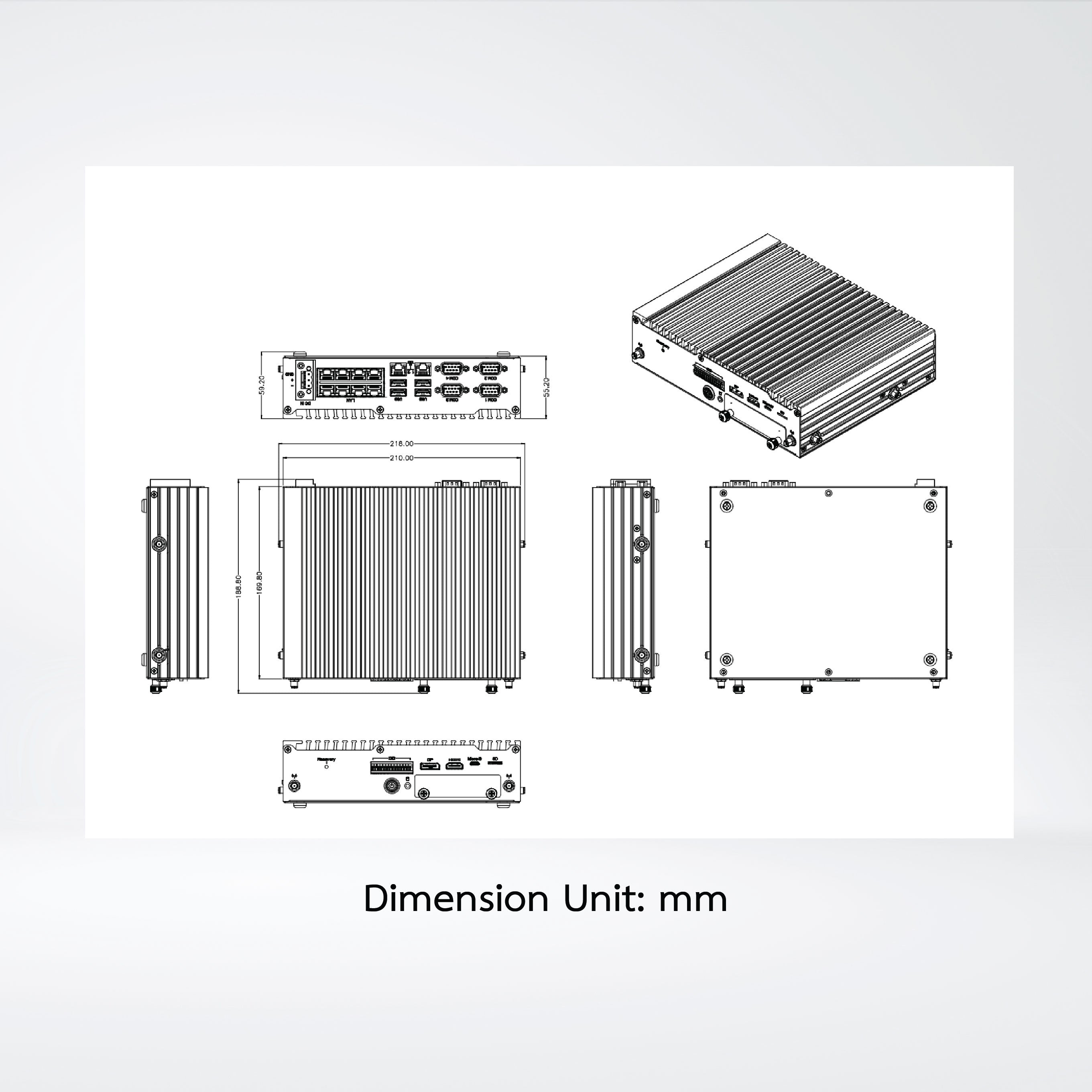 QBiX-Jetson-NanoAHP-A1 Industrial system with NVIDIA® Jetson Nano System-on-Module