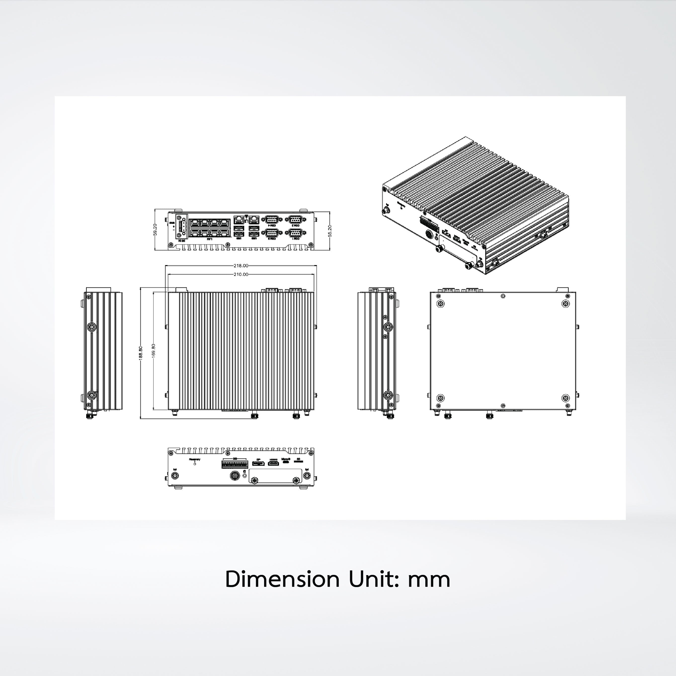 QBiX-Jetson-XavierAHP-A1 Industrial system with NVIDIA® Xavier™ NX System-on-Module