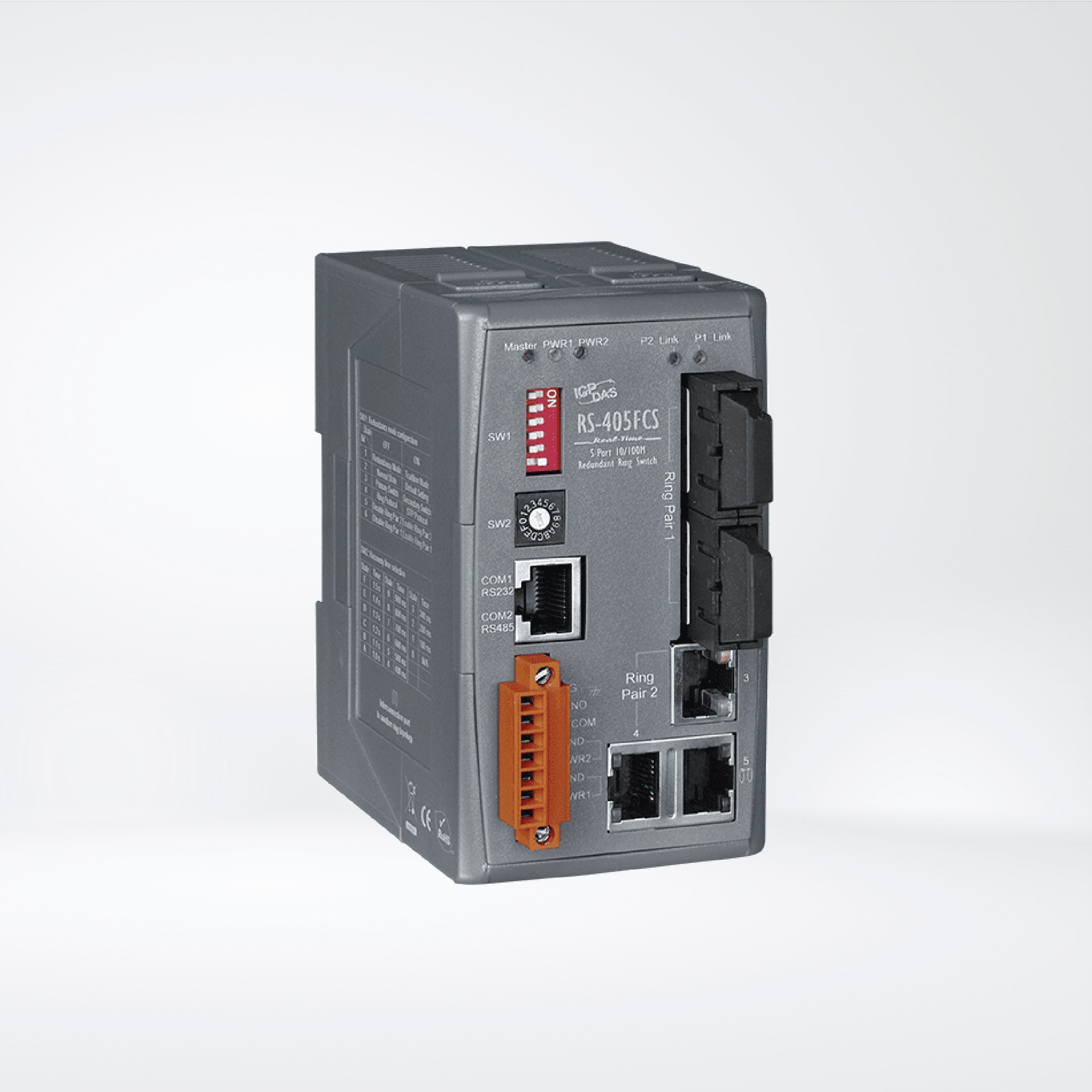 RS-405FCS 5-Port Real-time Redundant Ring Switch