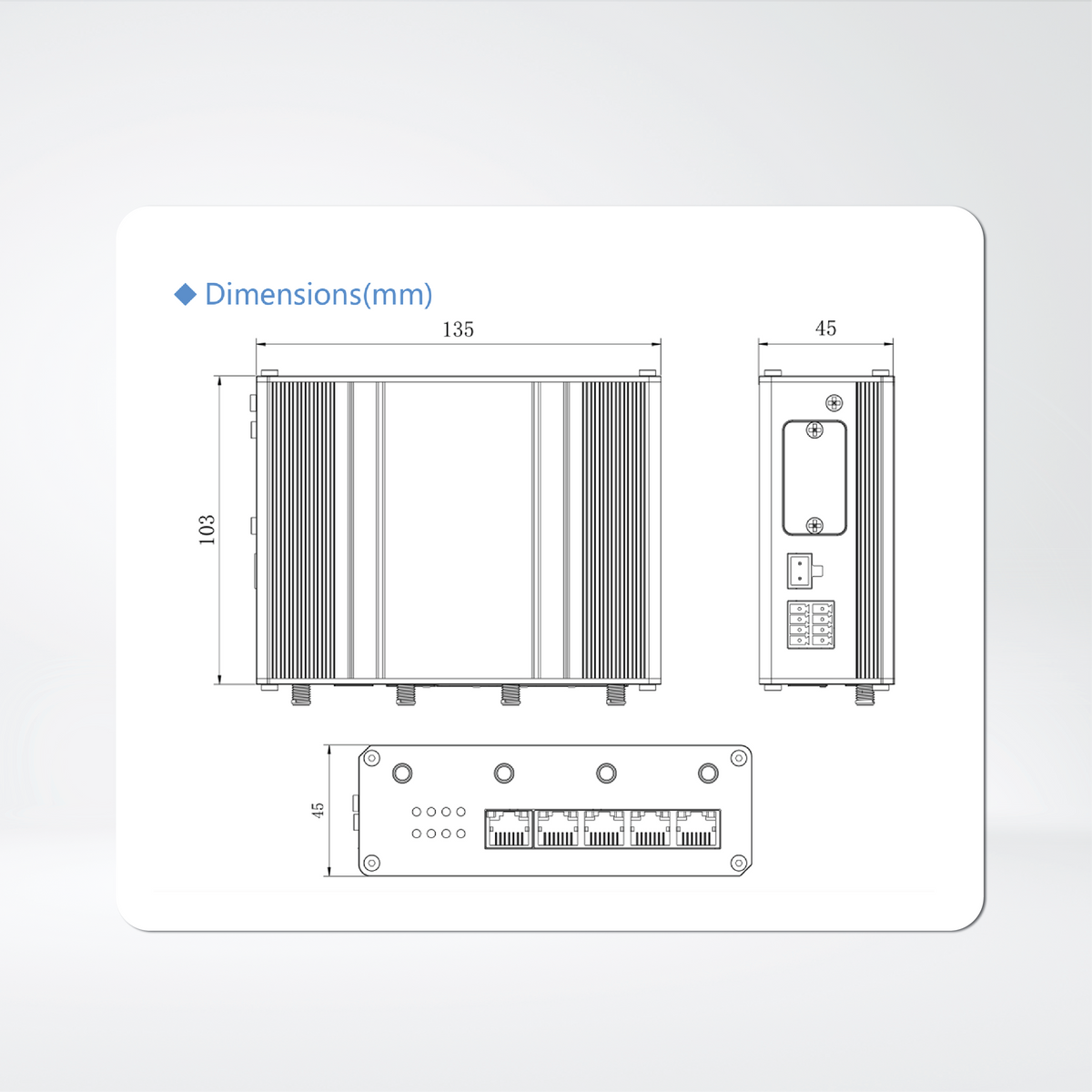 UR35 Dual SIM PoE/Wi-Fi Industrial 4G Router
