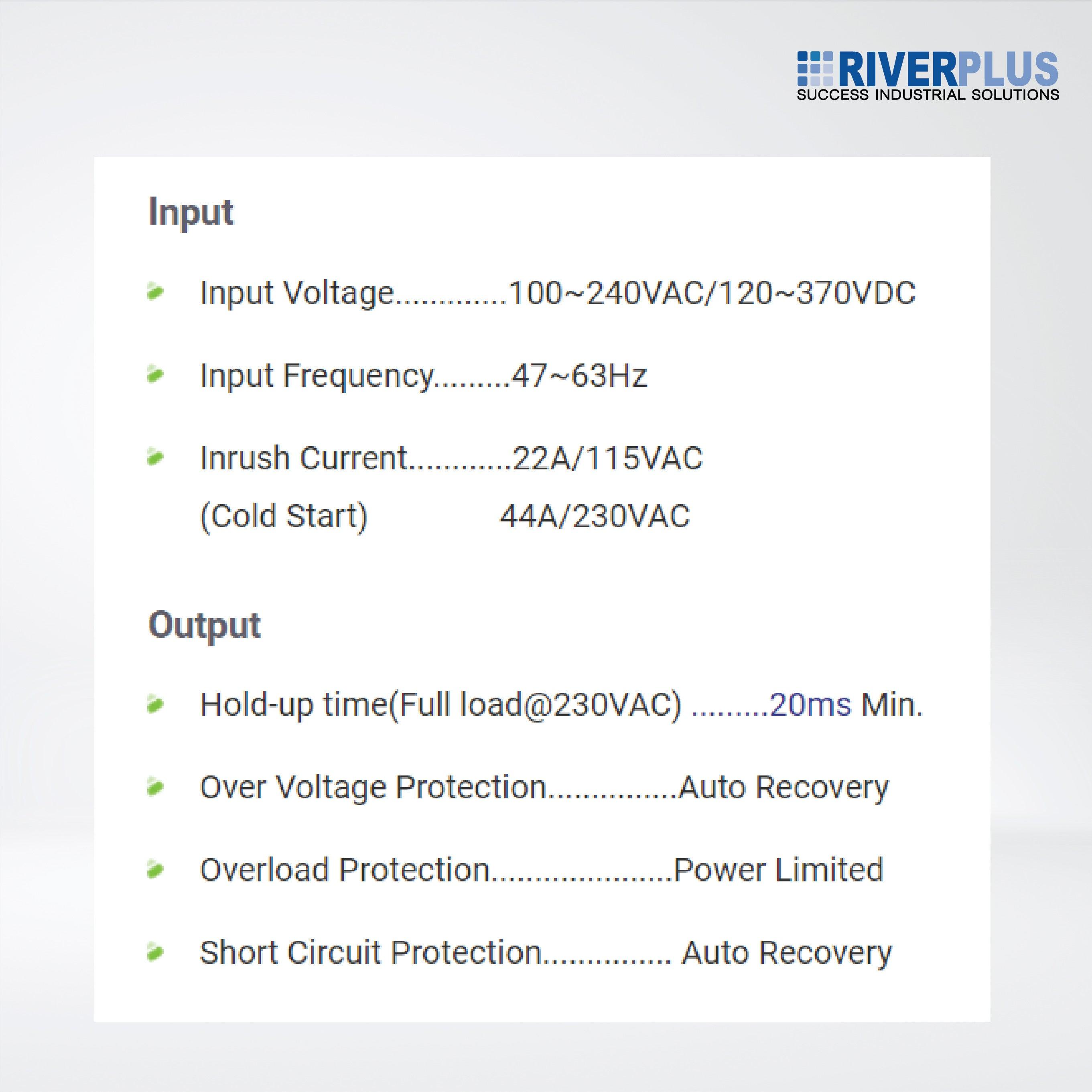 AD1120-48F 120W/2.5A 48VDC DIN-RAIL POWER Supply - Riverplus