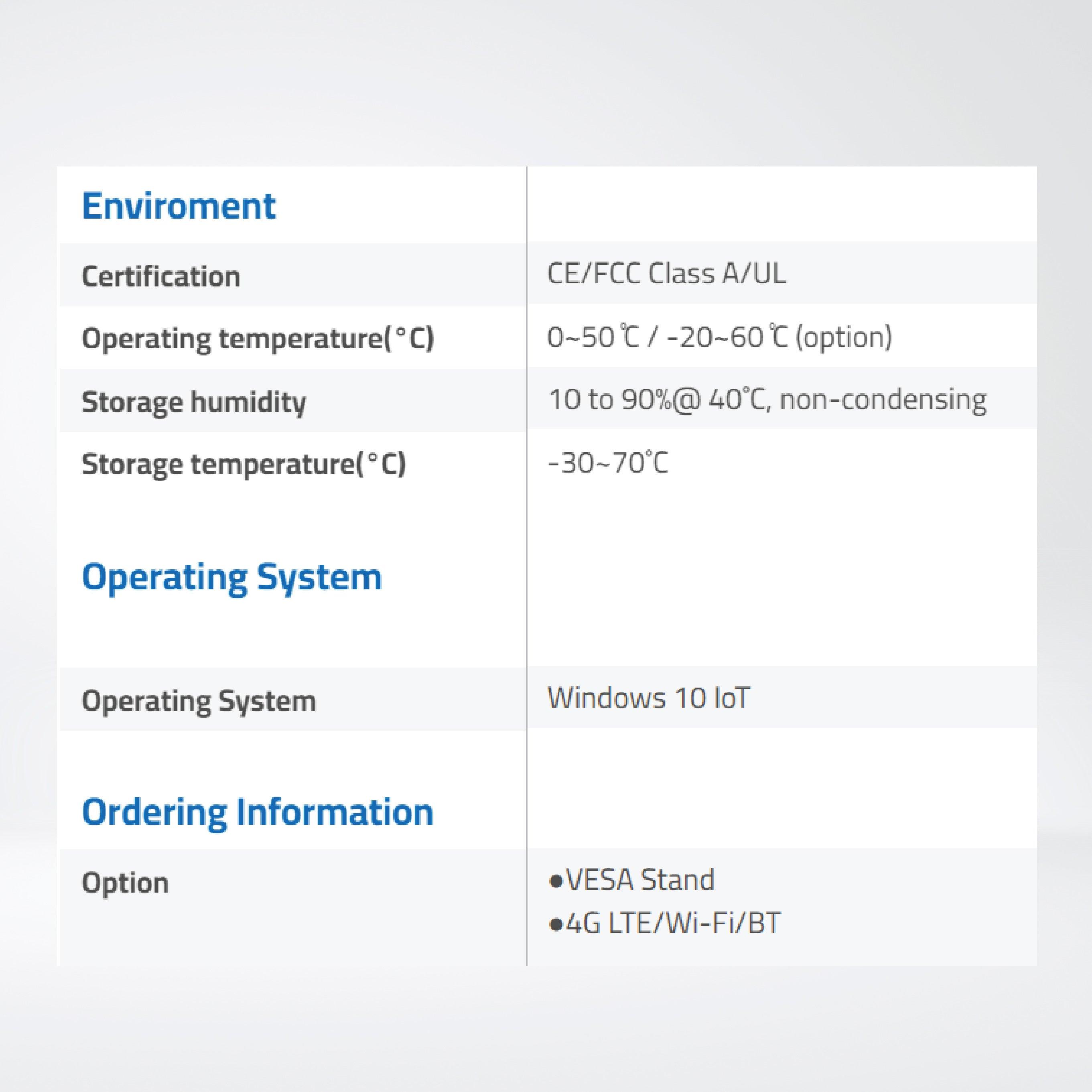 ARCHMI-807AP 7" Intel Apollo Lake N4200/N3350 Fanless Industrial Compact Size Panel PC - Riverplus